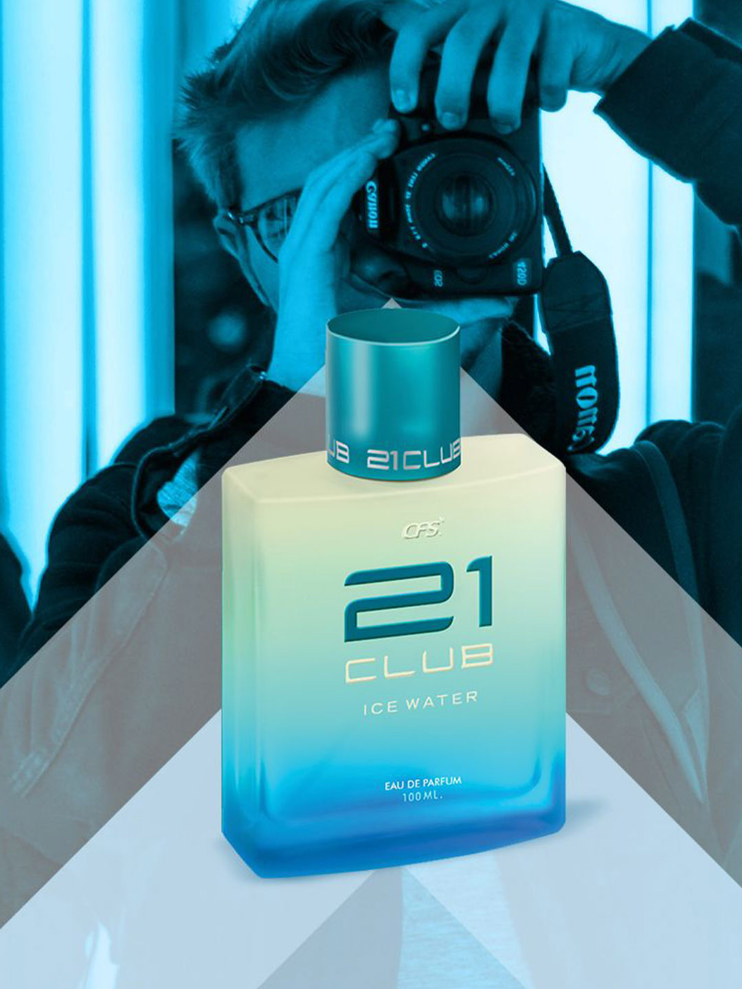 CFS 21Club Ice Water & Ice Water Blue Set Of 2 Eau De Parfum & Spray- 100ml + 25ml