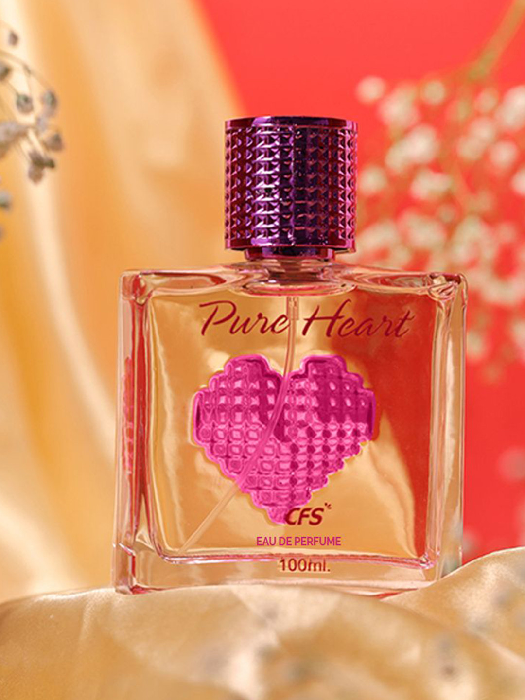 CFS Pure Heart Pink Set Of 2 Eau De Parfum & Perfume Spray- 100ml + 25ml