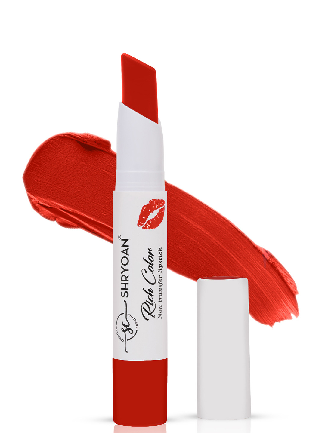 SHRYOAN Rich Color Non-Transfer Waterproof Matte Finish Lipstick-3.2gm -Orange Bite-08