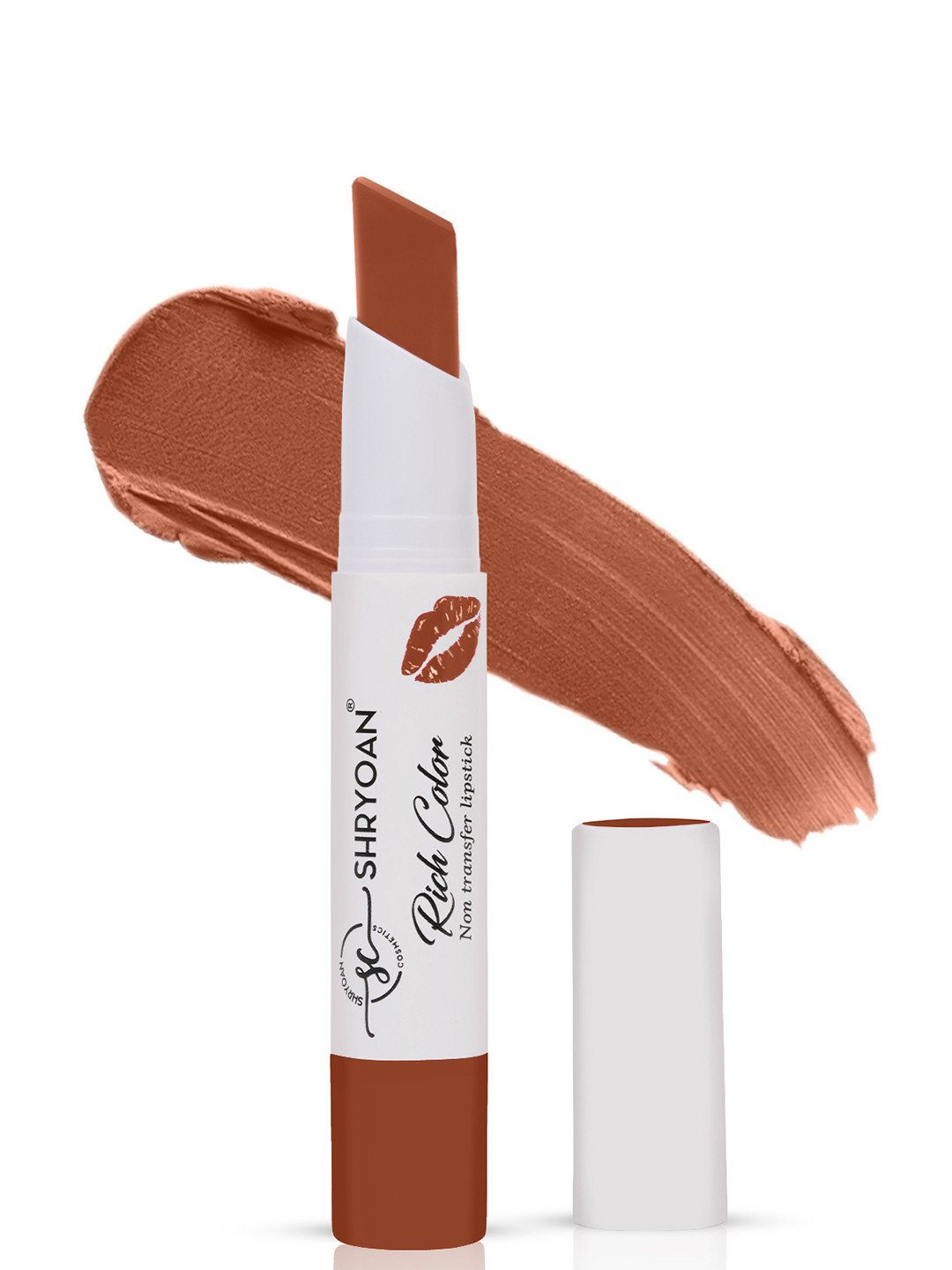 SHRYOAN Rich Color Non-Transfer Waterproof Matte Finish Lipstick-3.2g-Chocolate Drizzle-03
