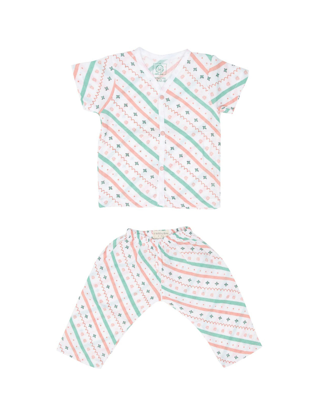 A Toddler Thing Kids Geometric Printed Organic Cotton Night suit