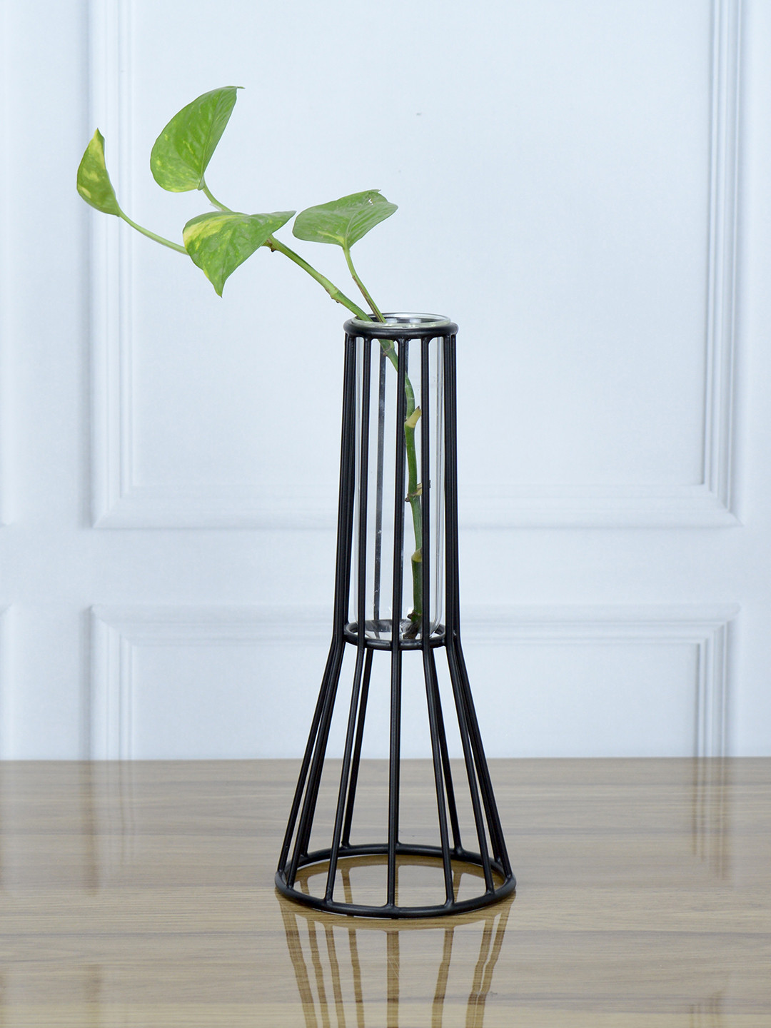 Maison Modern Black Metal Conical Shape Vase