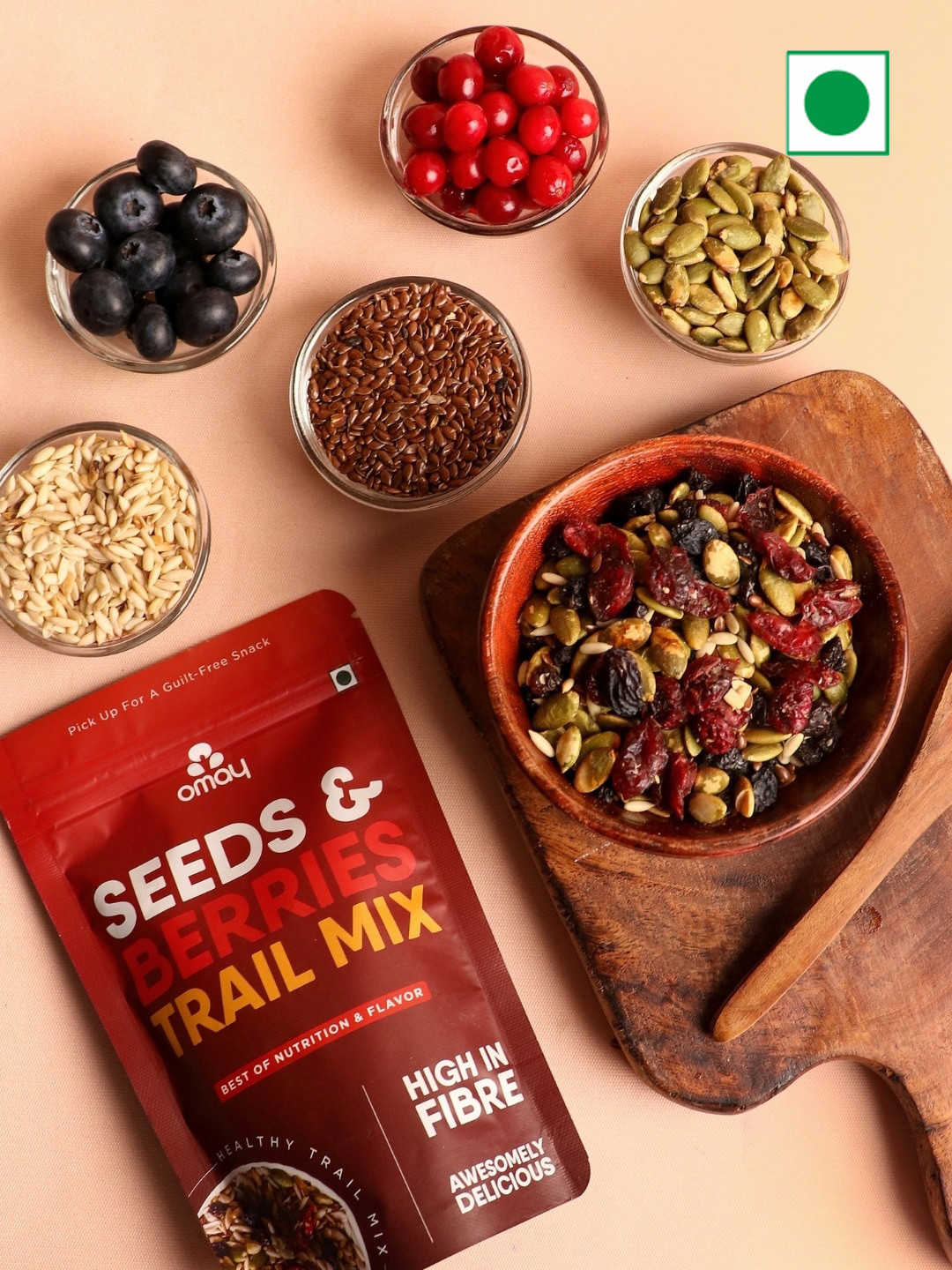 Omay Foods Pack Of 4 Berries Mix-455gm