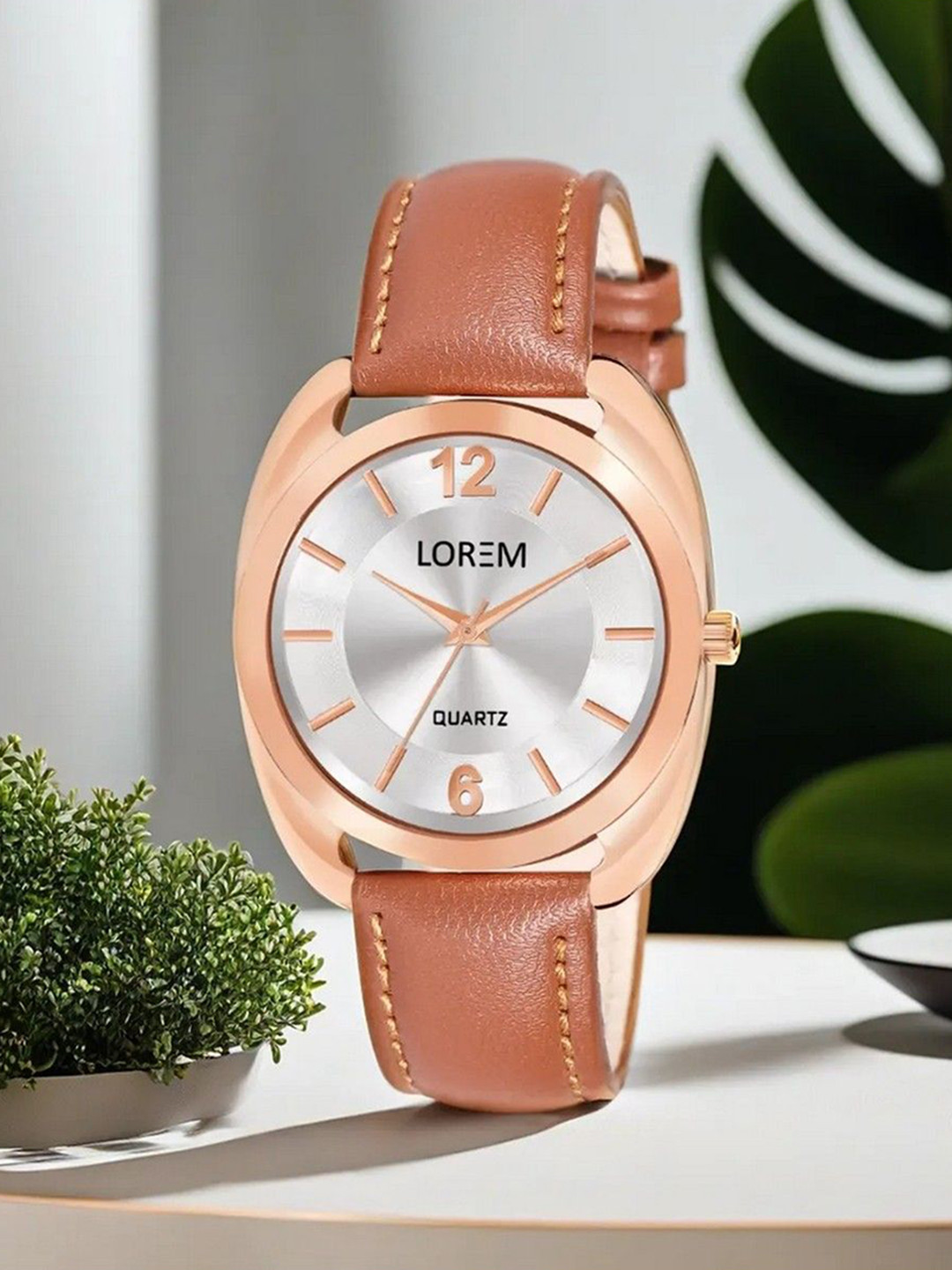 LOREM Women Alloy Dial & Leather Straps Analogue Watch LR325-B