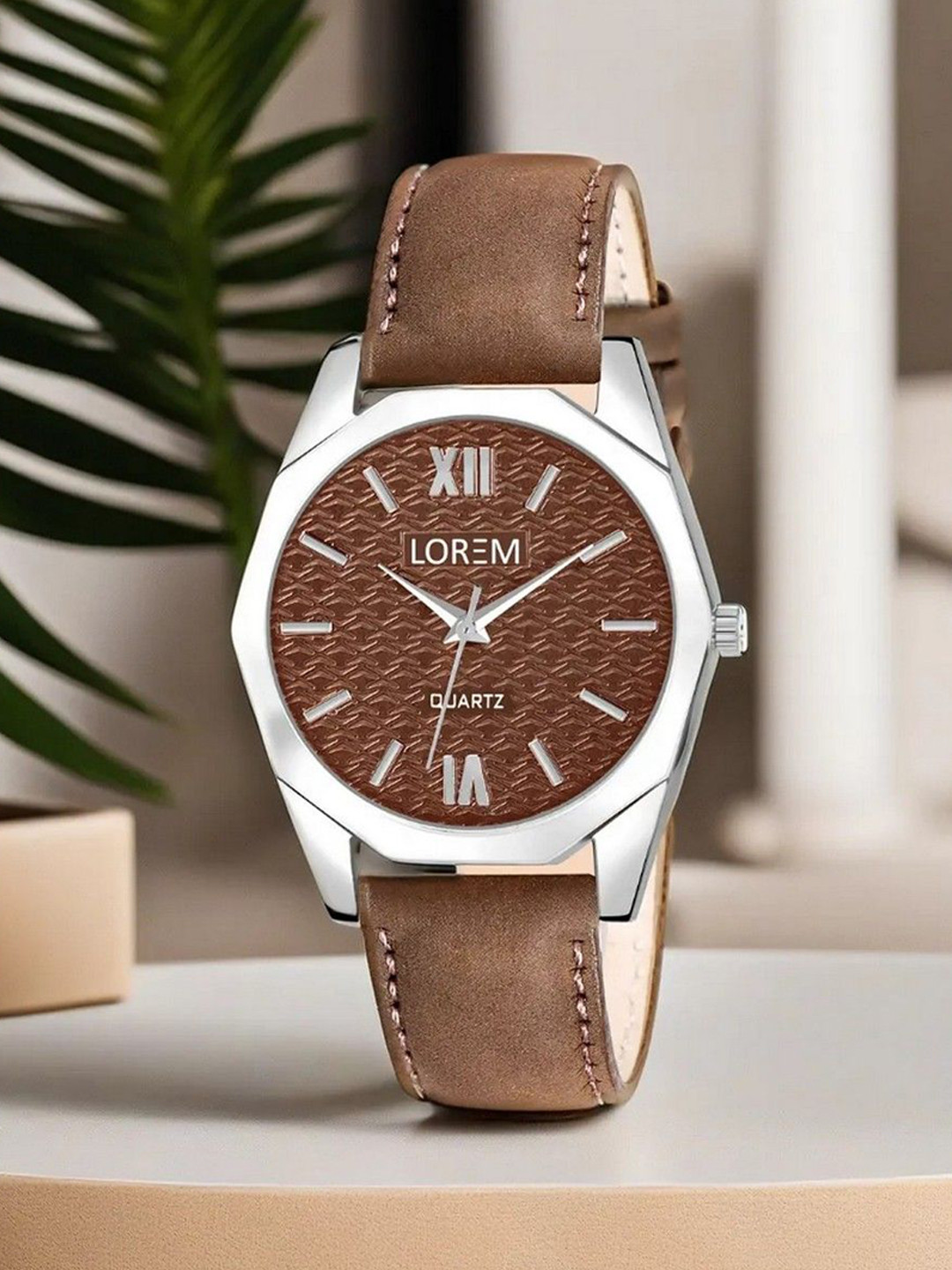 LOREM Women Alloy Dial & Leather Straps Analogue Watch LR332-B