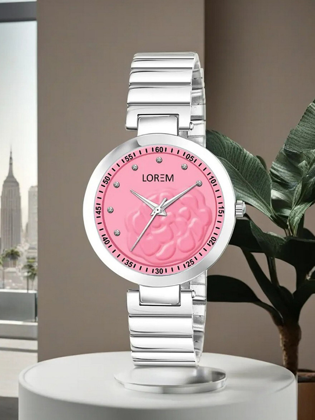 LOREM Women Dial & Stainless Steel Bracelet Style Straps Analogue Watch LR318-B