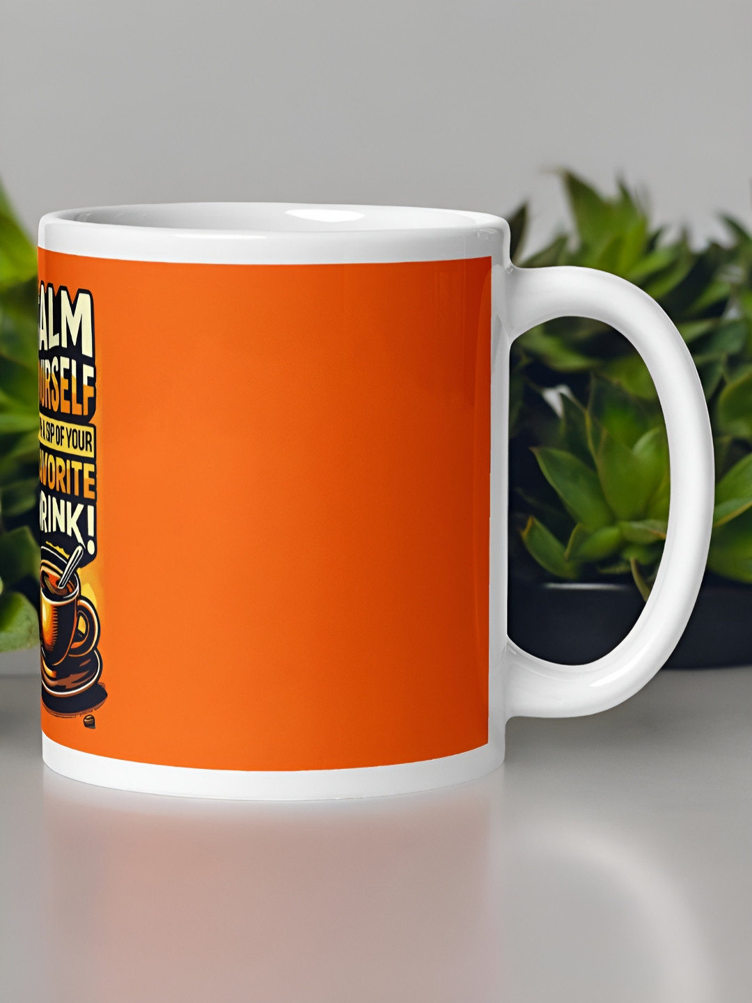 bettergiftflowers Ist Valentines Day I Love U Olive Typography Ceramic Microwave Safe Mug-350ml