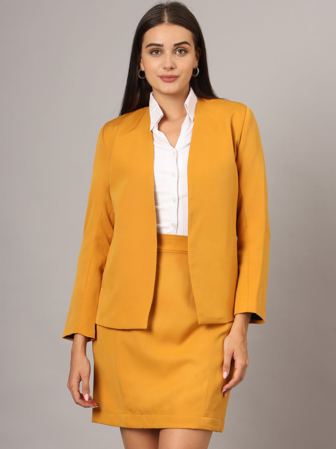 BRINNS Open Front Blazer & Skirt Suit