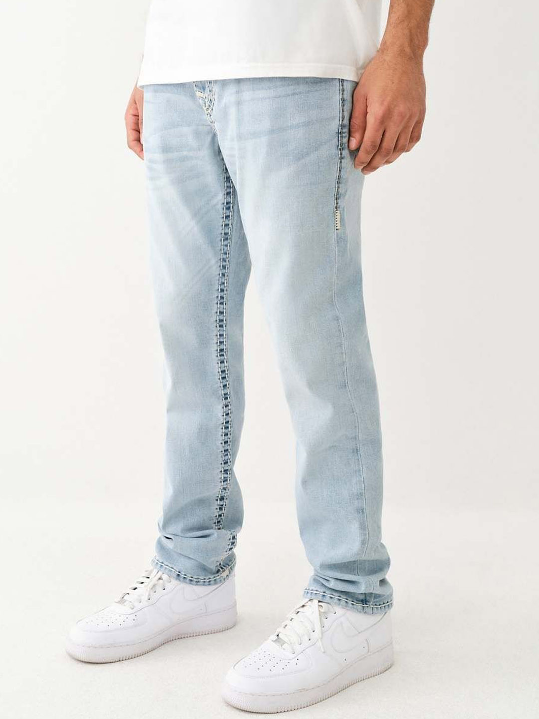 True Religion Super T Geno Skinny Fit Mid-Rise Washed Jeans