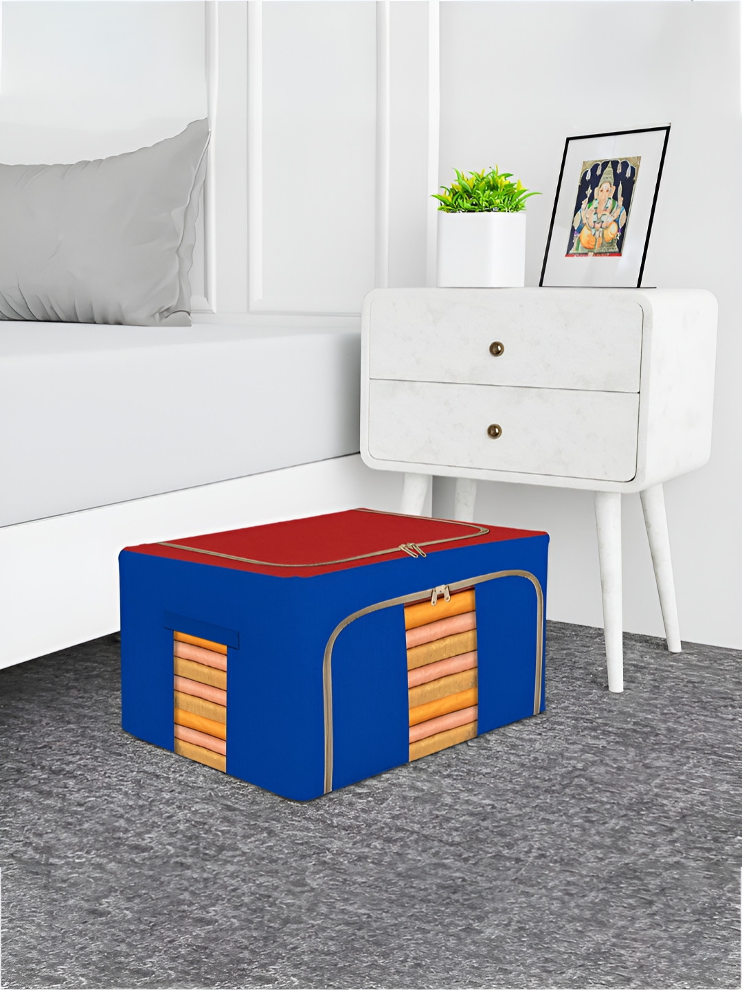 Kuber Industries Red 10 Pieces Drawer Organiser