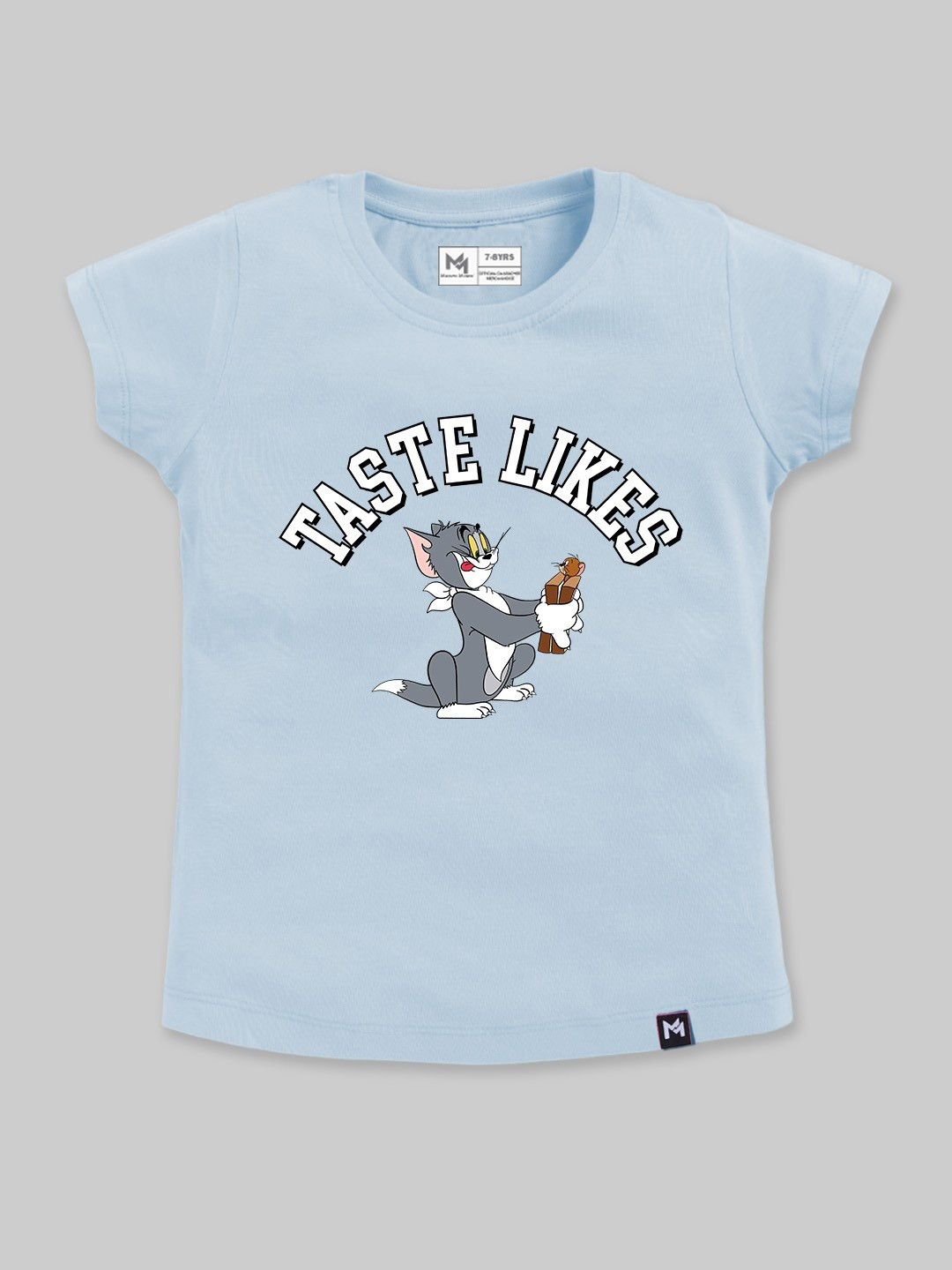 YK X Minute Mirth Girls Tom& Jerry Printed Pure Cotton T-shirt