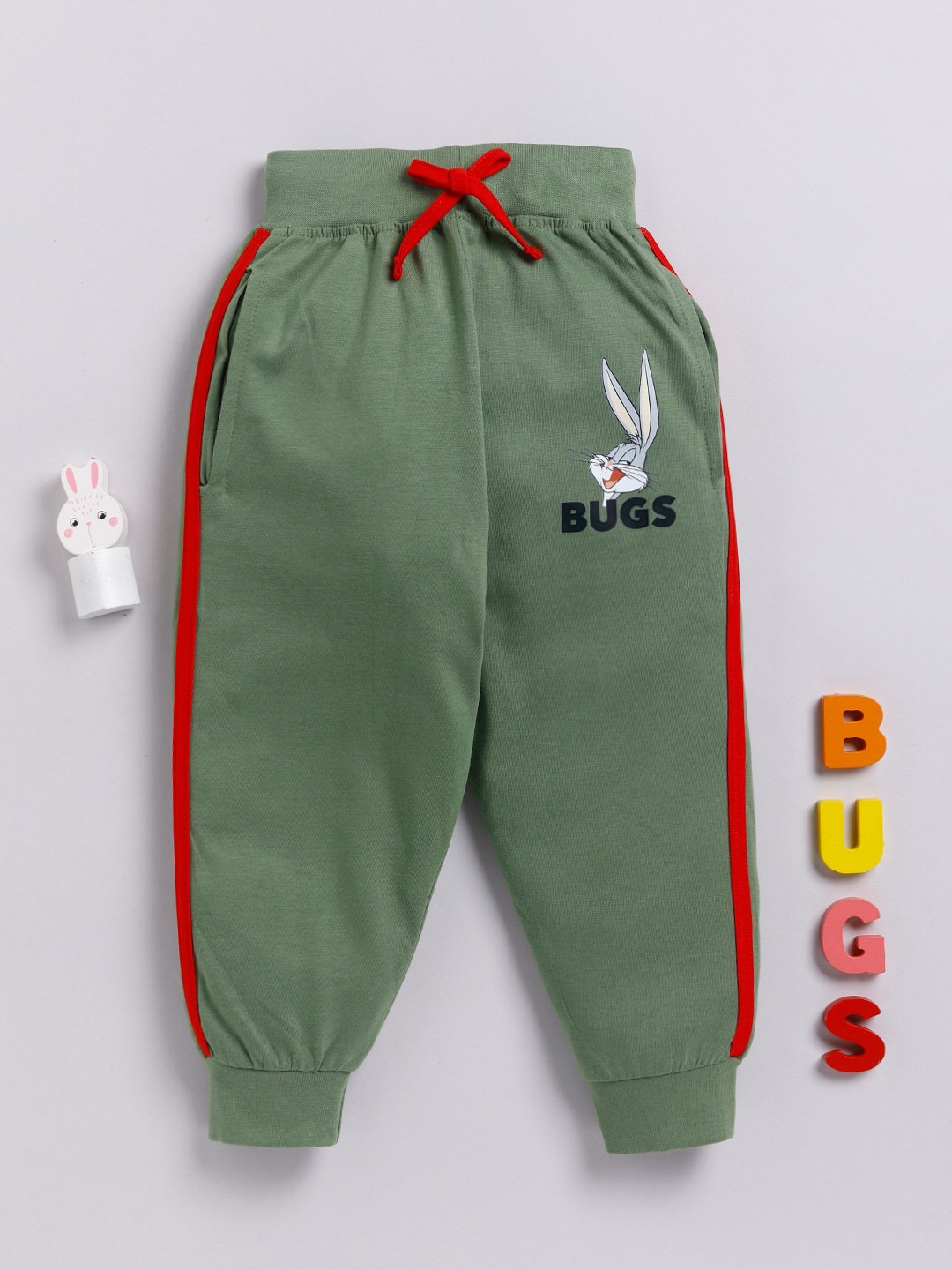 YK X Minute Mirth Boys Graphic Printed Pure Cotton Joggers