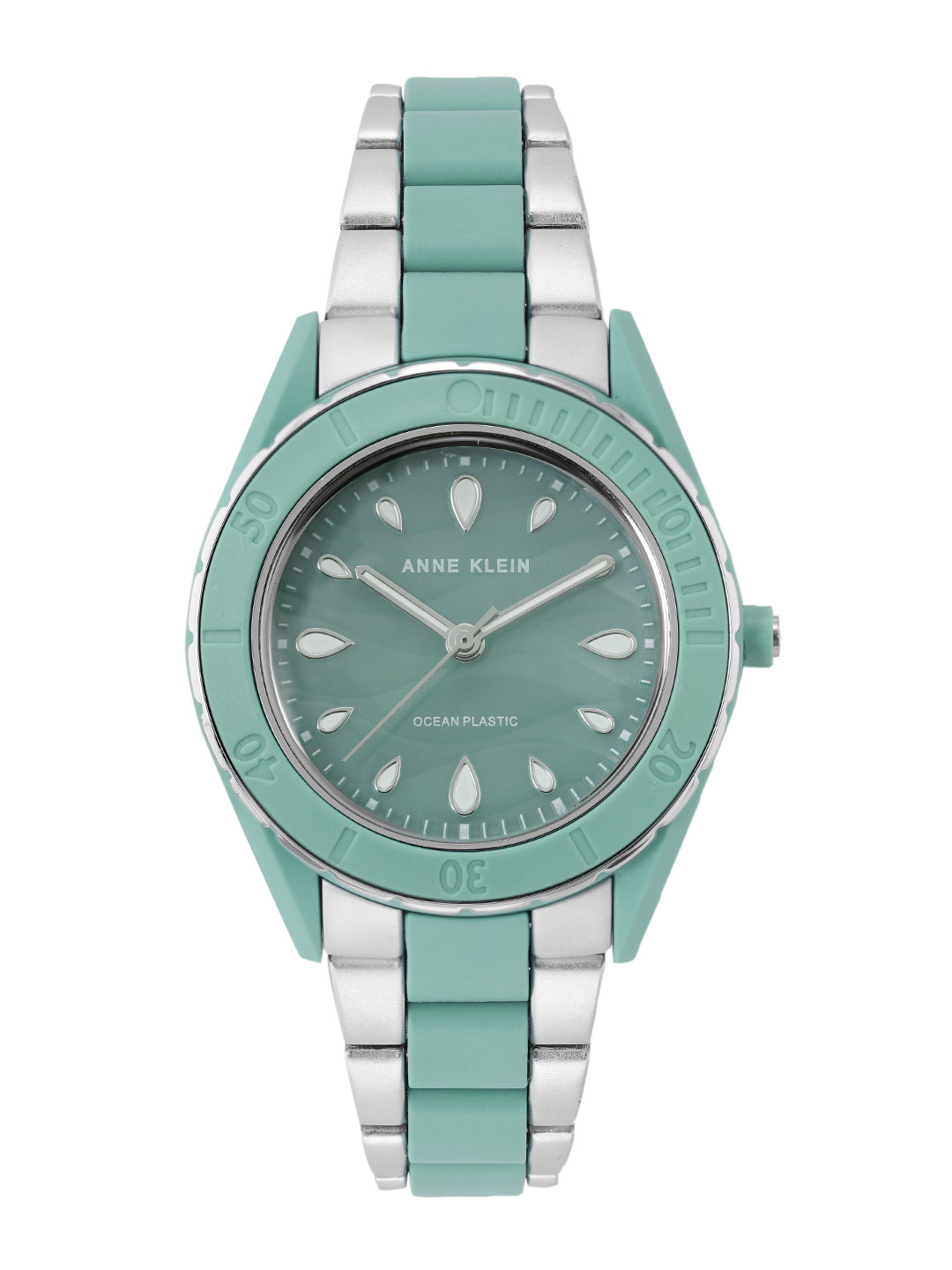 ANNE KLEIN Women Patterned Dial & Bracelet Style Straps Analogue Watch AK3911SGSV