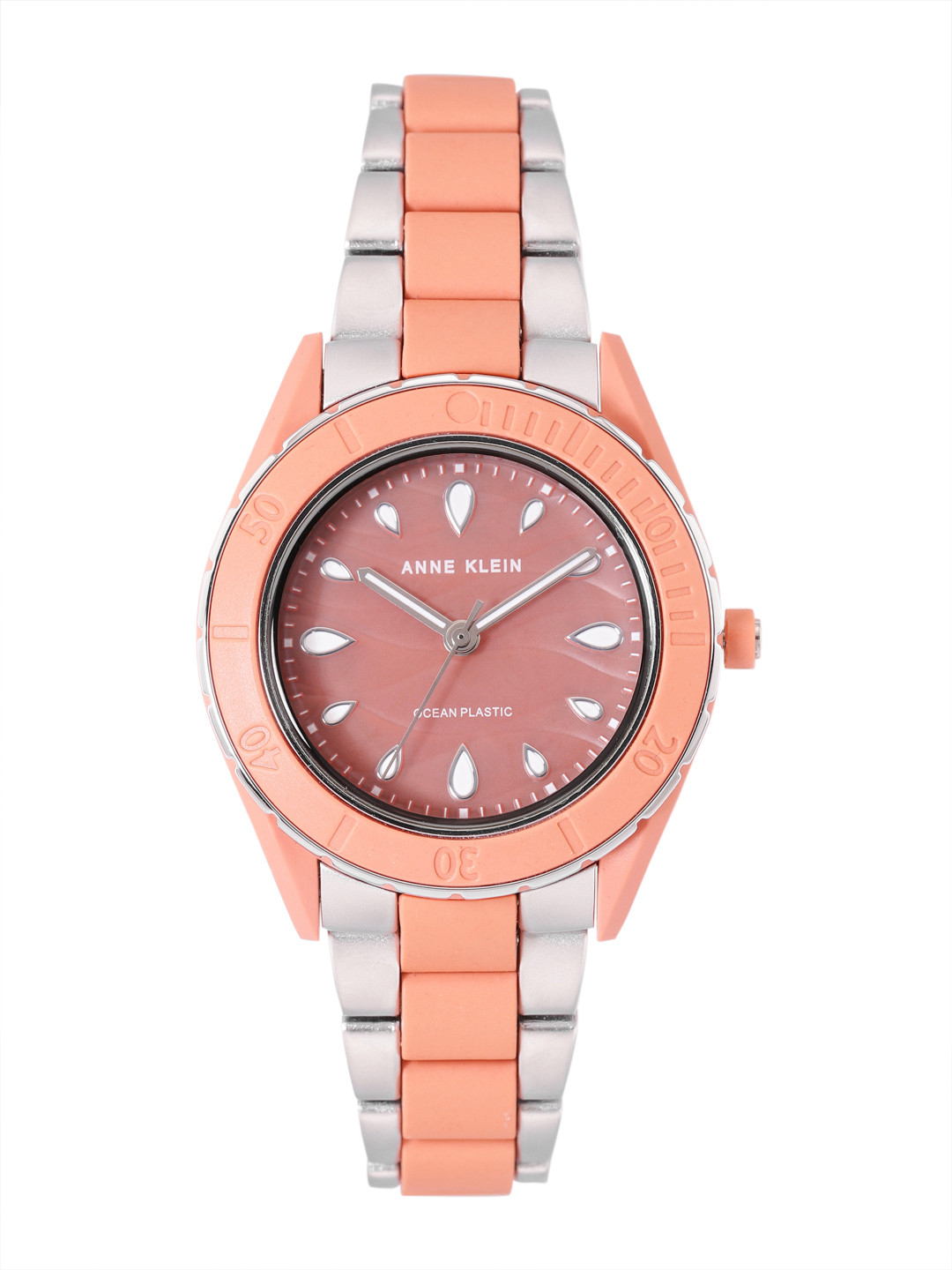 ANNE KLEIN Women Patterned Dial & Dual-Toned Straps Analogue Watch AK3911COSV