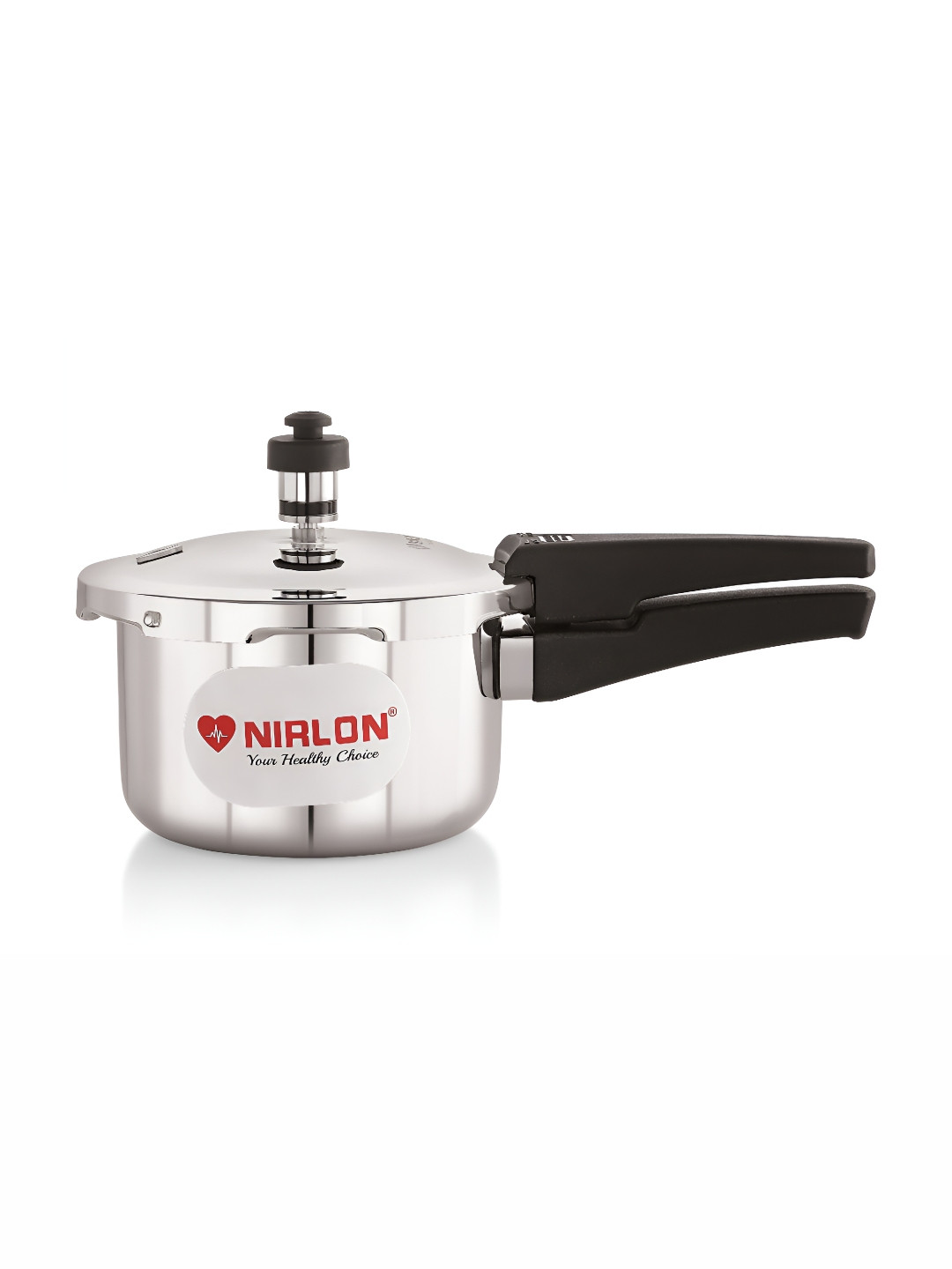 NIRLON Triply Induction & Gas Compatible Stainless Steel Outer Lid Pressure Cooker- 1.5 L