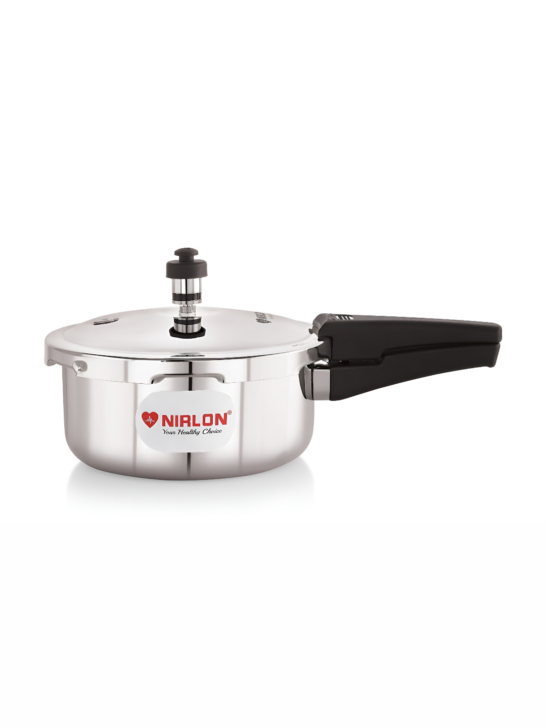 NIRLON Triply Induction & Gas Compatible Outer Lid Stainless Steel Pressure Cooker 2 L
