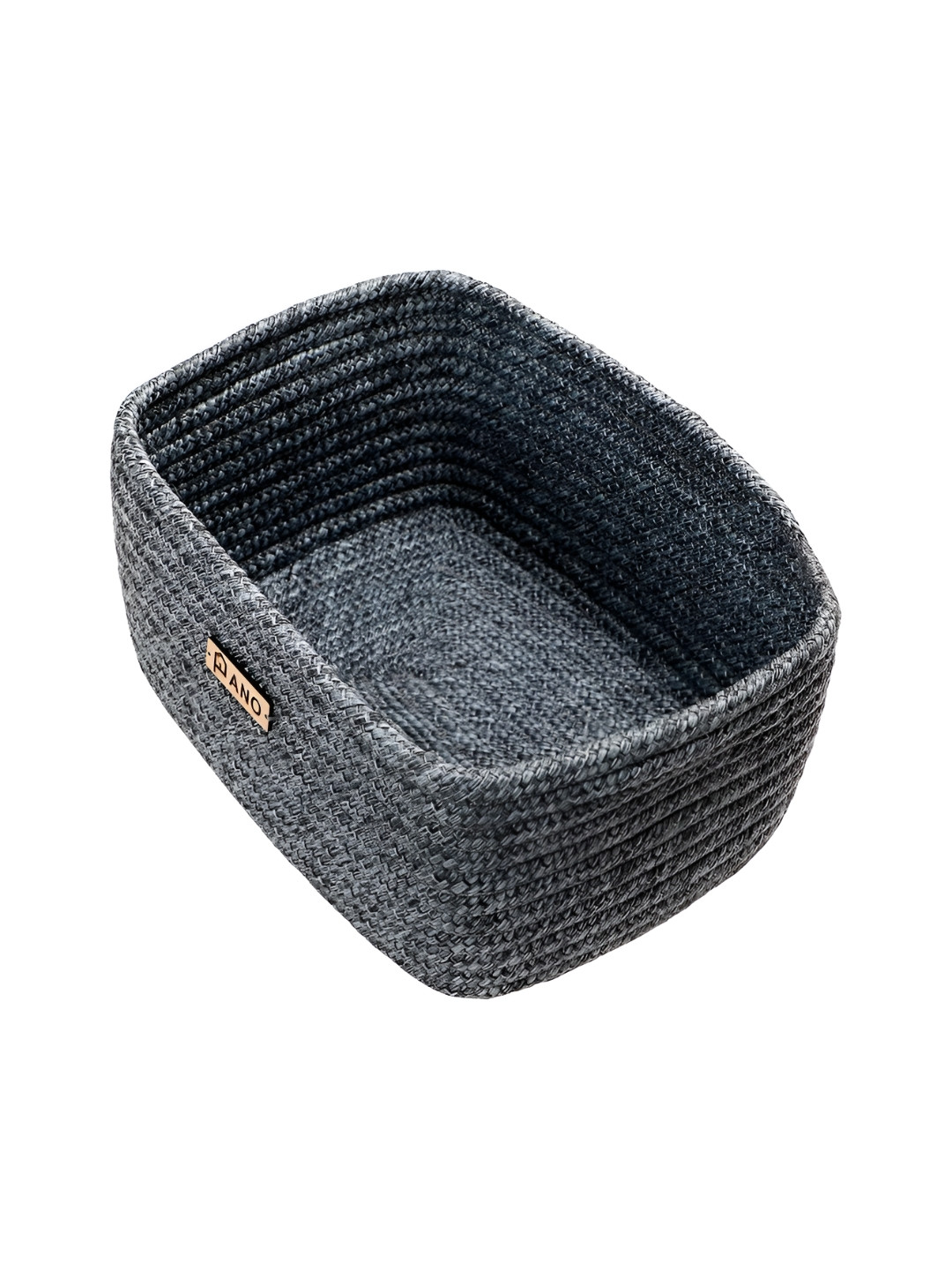 Pano Harmony Grey Self Design Small Storage Basket
