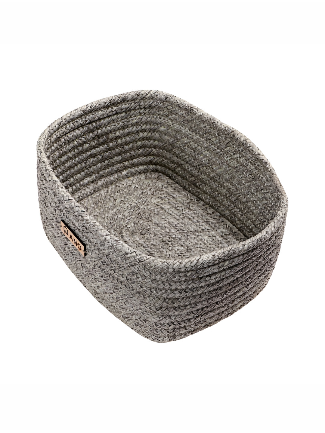 Pano Harmony Grey Self Design Small Storage Basket
