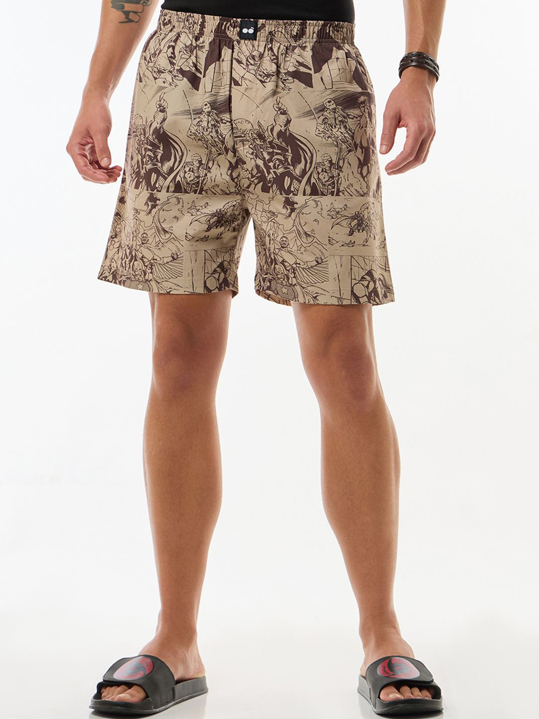 Bewakoof Official Marvel Merchandise Avengers All Over Printed Pure Cotton Boxer-635747