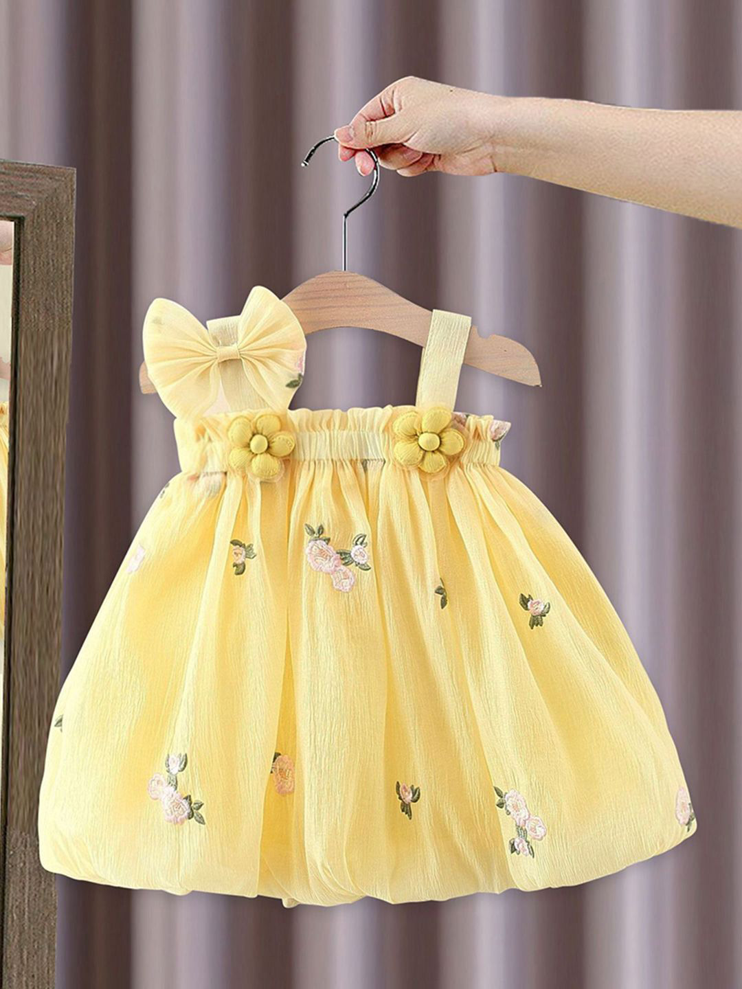 INCLUD Girls Shoulder straps Fit & Flare Dress