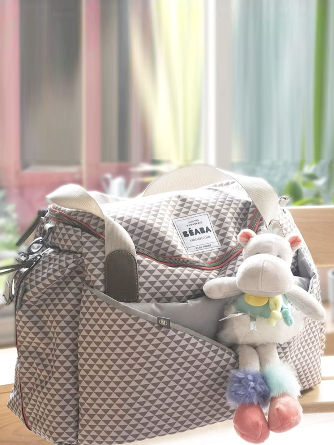 BEABA Printed Diaper Bag