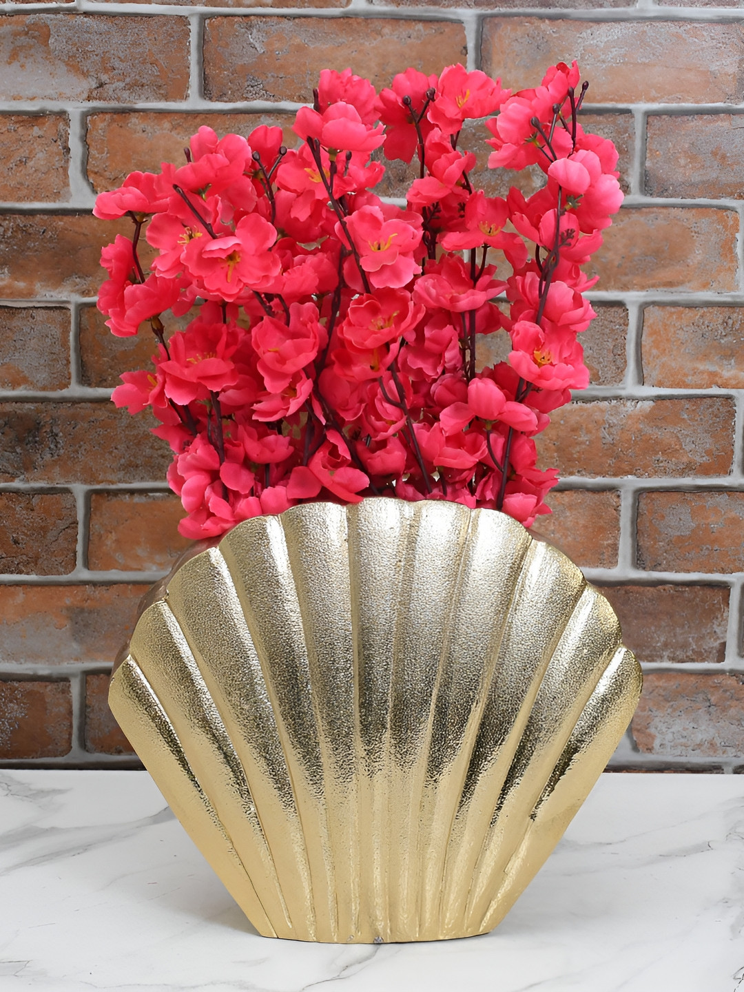 Maison Modern Gold toned Aluminum Flower Vase