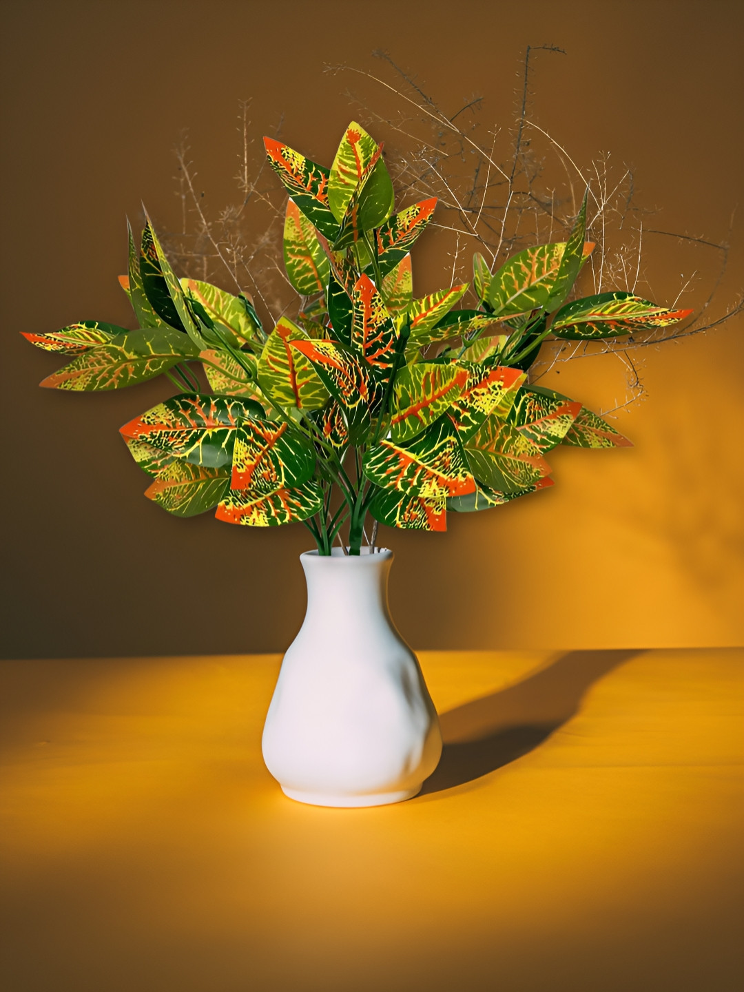 ARTSY Green 2 Pieces Non-Hanging Maple Artificial Plant