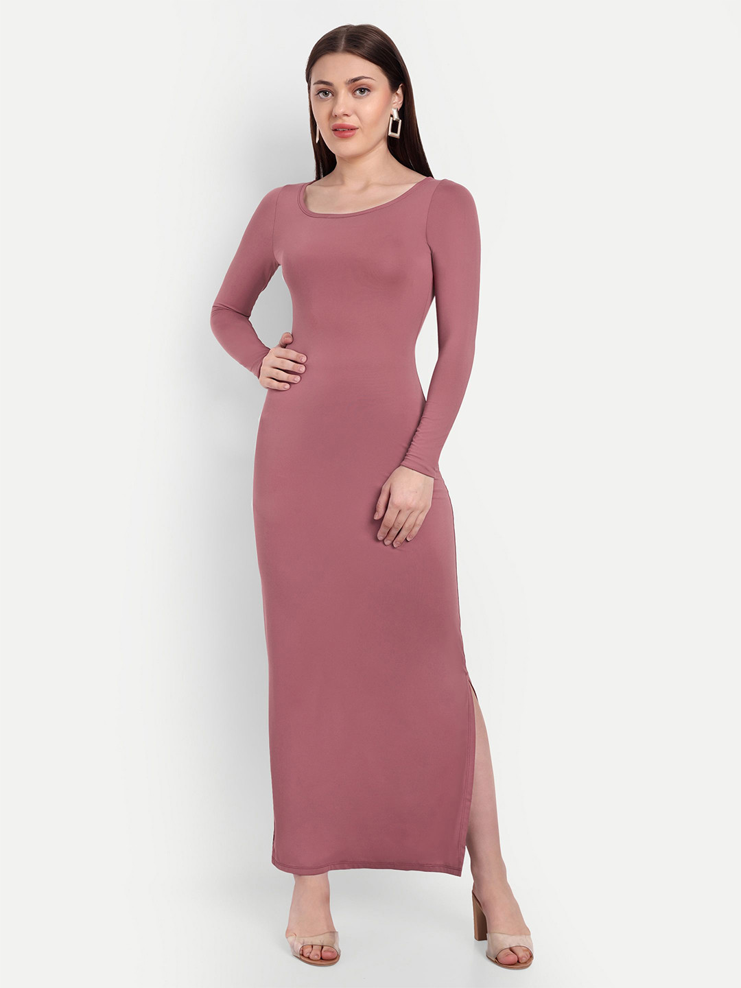 So What Round Neck Maxi Dress