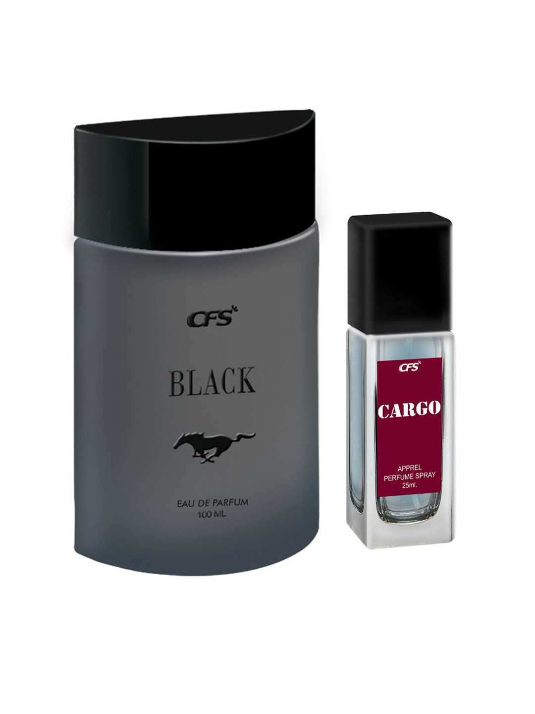 CFS Black Eau De Parfum 100ml & Cargo Blue Eau De Parfum - 25ml