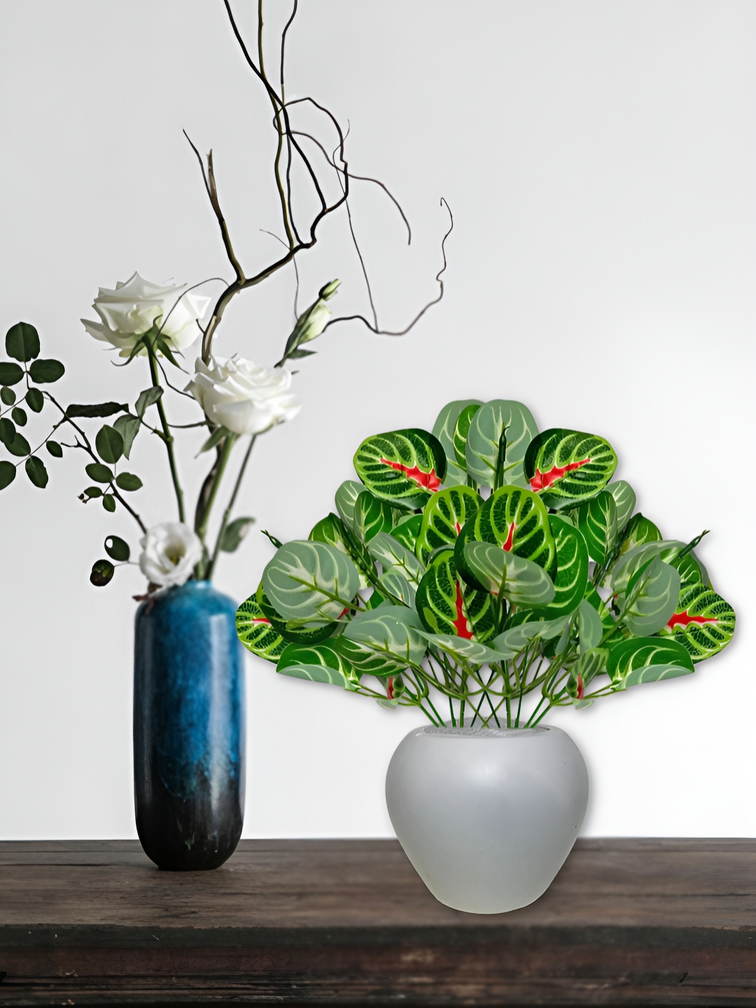 ARTSY Green & Red Maple Artificial Plant With Pot