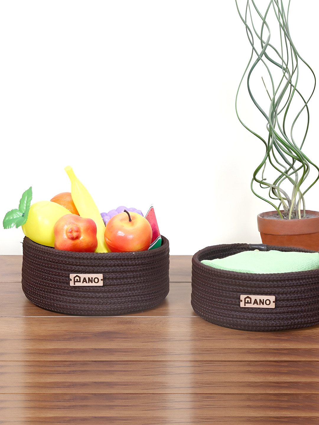 Pano Brown 2 Pieces Regular Multi-Utility Organisers
