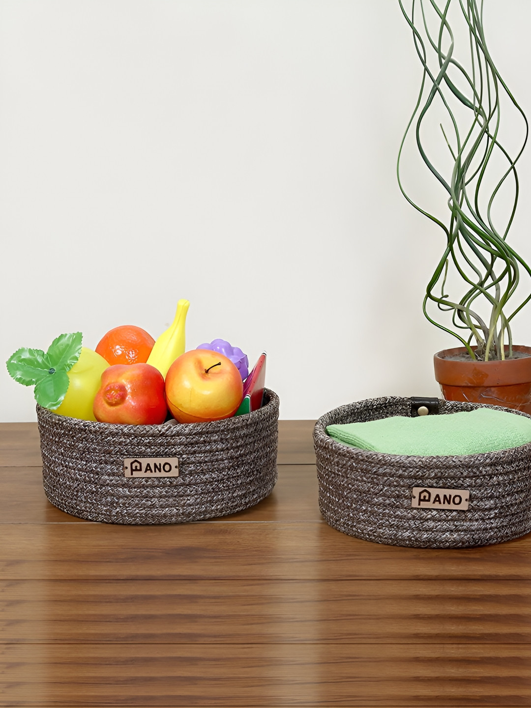 Pano Brown 2 Pieces Regular Multi-Utility Organisers