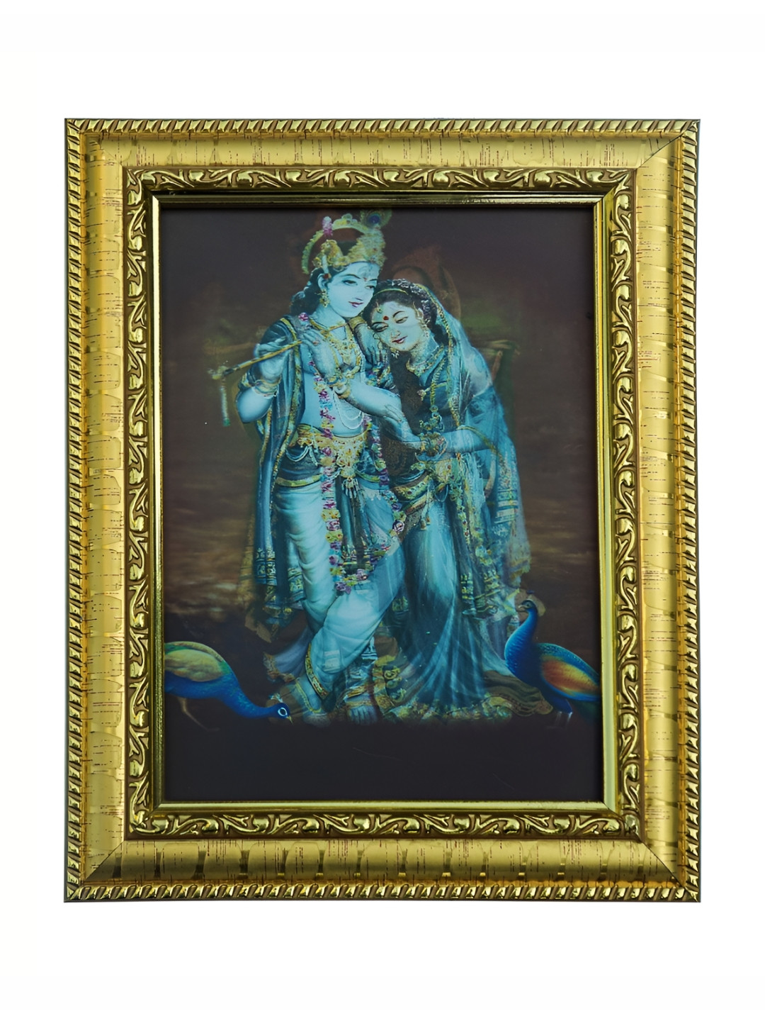 Hawai Gold-Toned & Blue 3D Wooden Wall Photo Frames