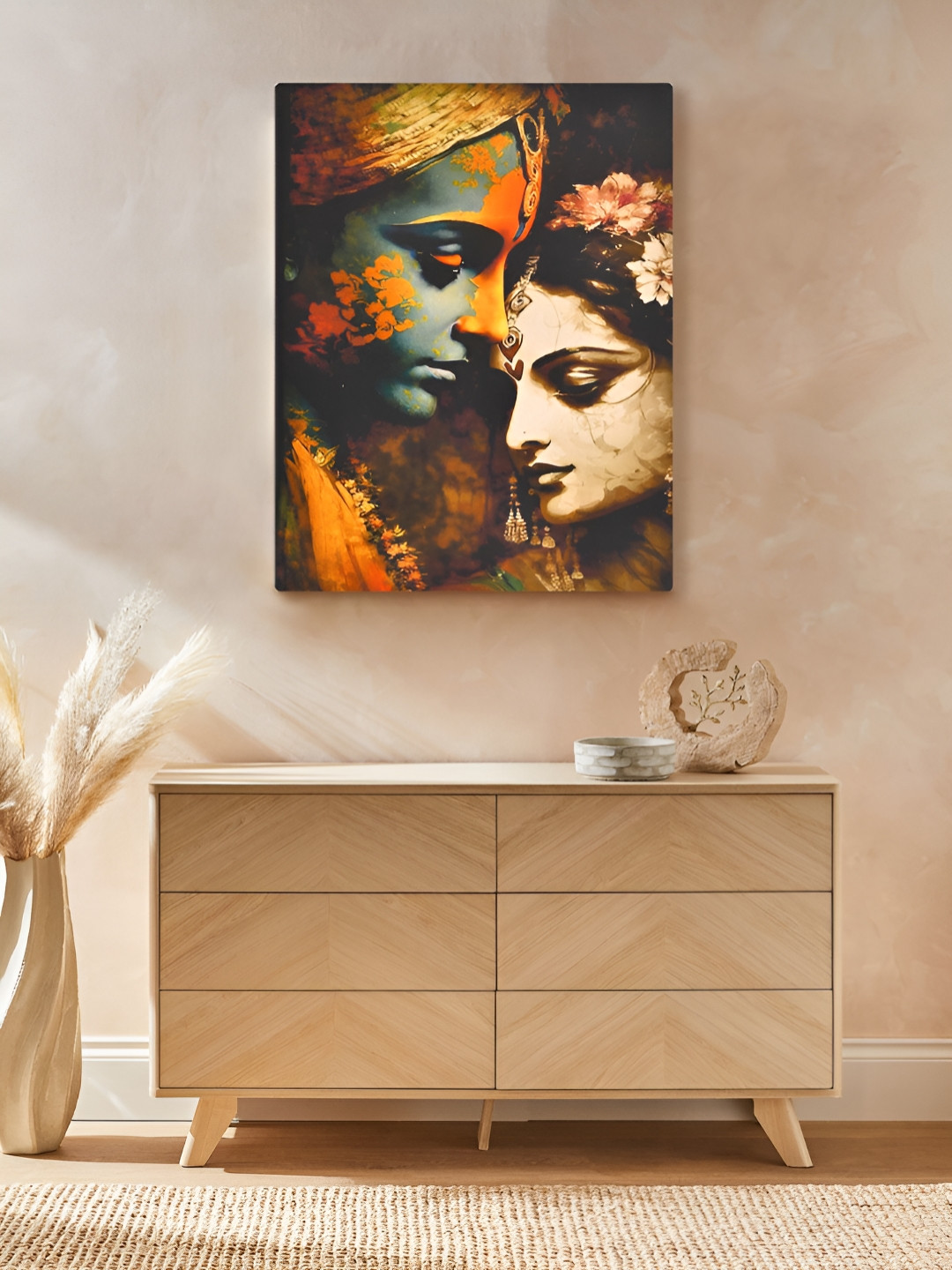 EverHOME Wood Wall Rectangle Paintings Wall Art -24 x 18 In