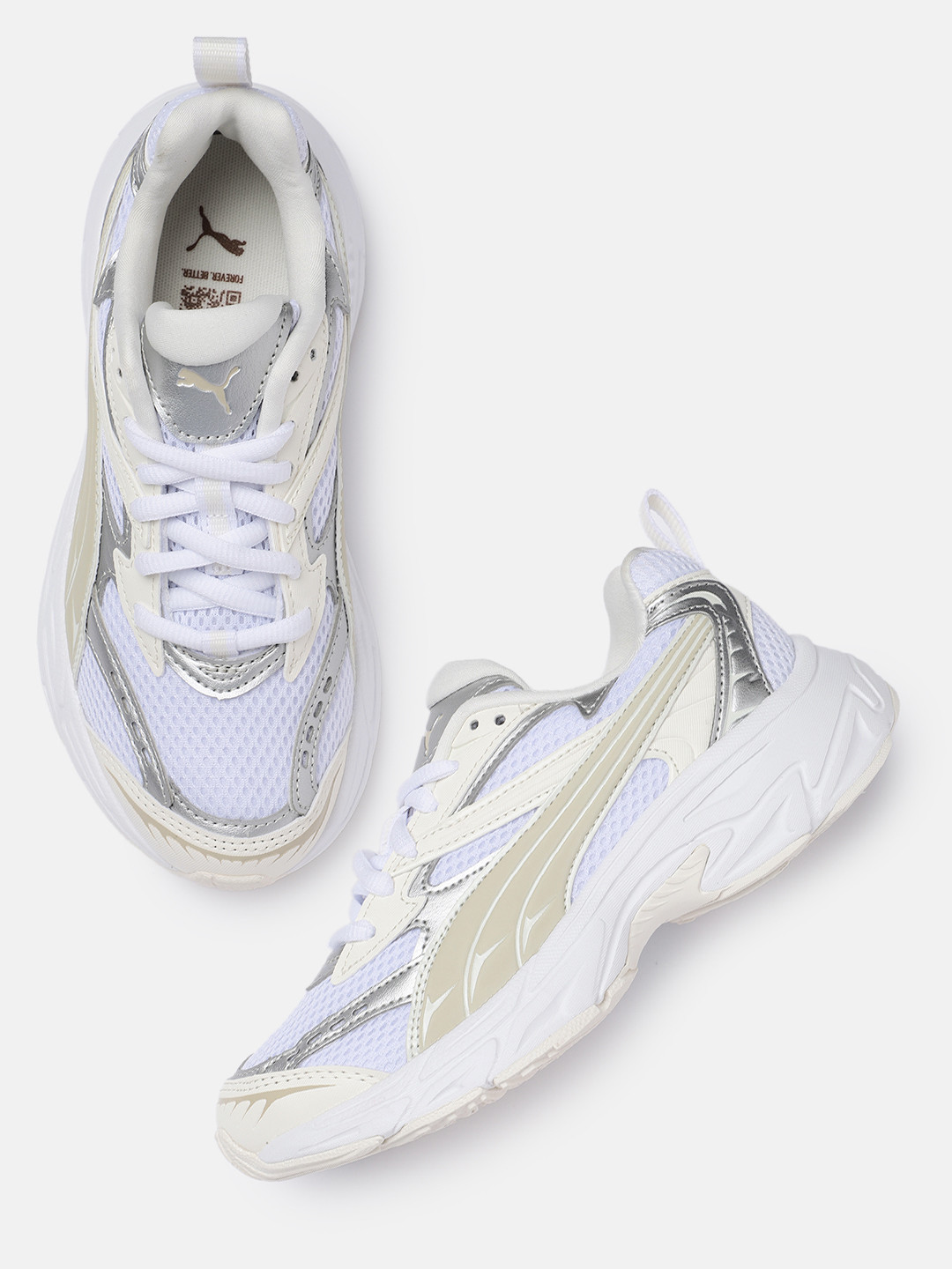 Puma Women PUMA Morphic Metallic Textured Sneakers