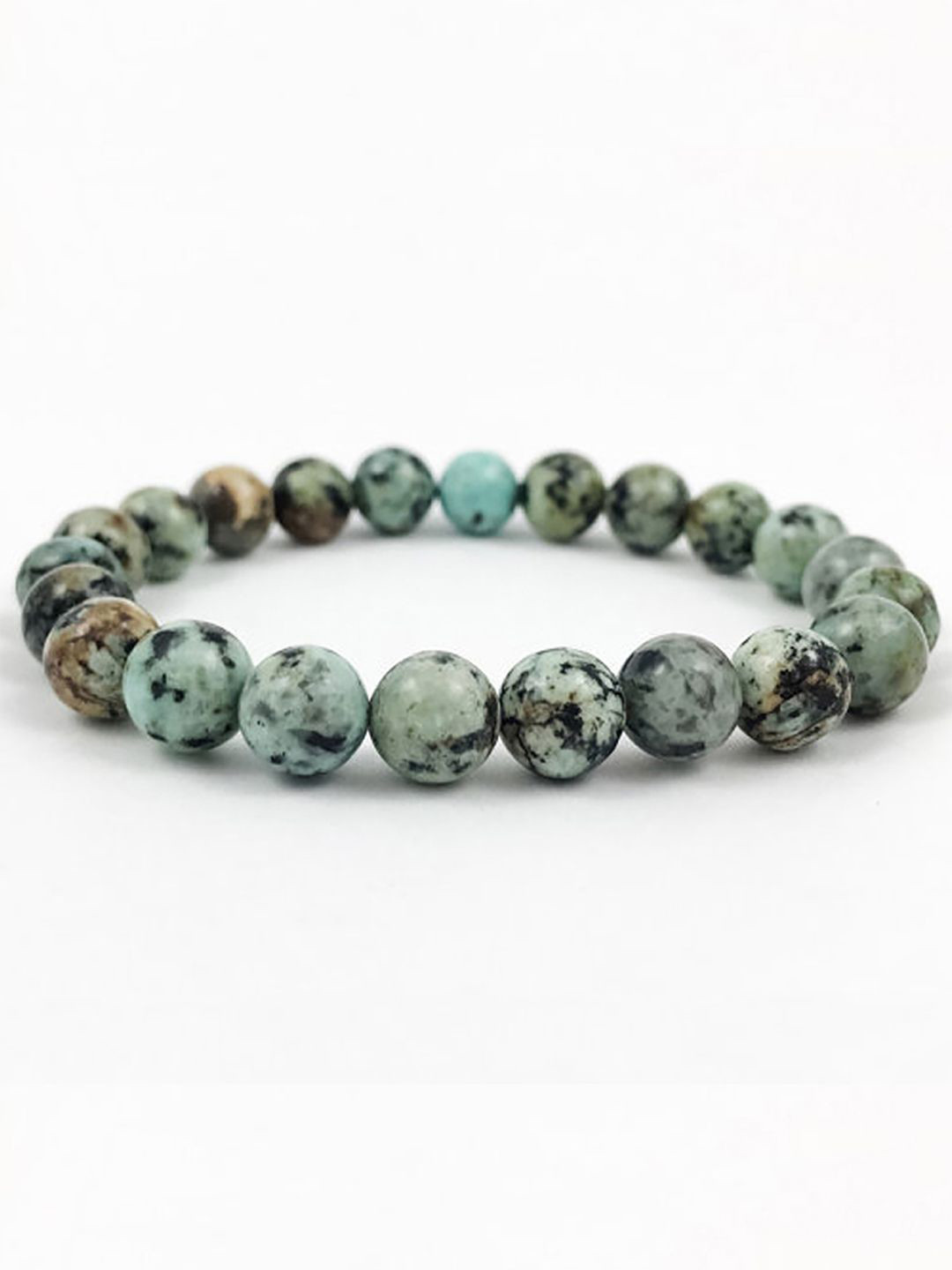 Young & Forever Unisex Turquoise Crystal Beaded Elasticated Bracelet