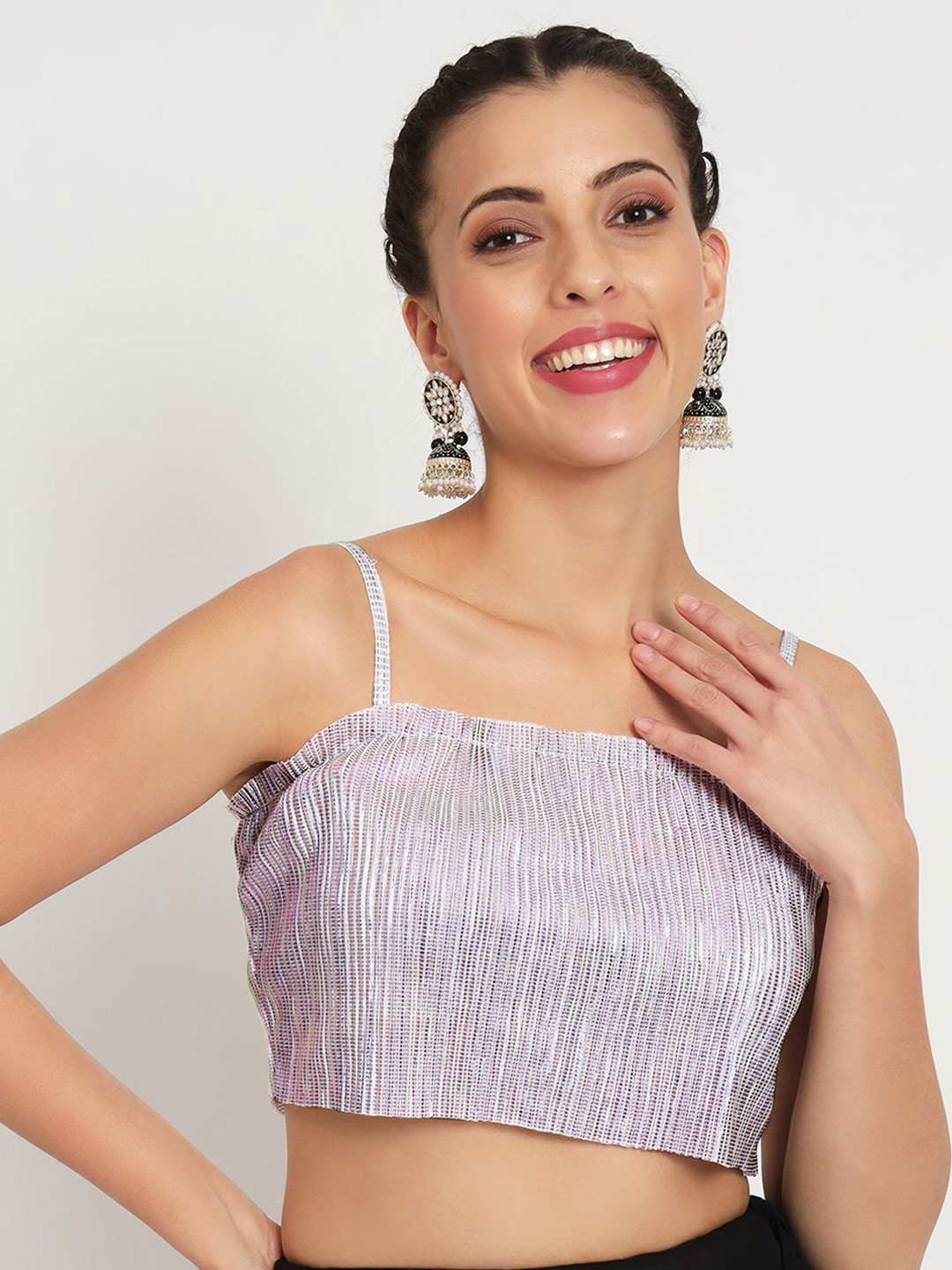 studio rasa Striped Crop Top
