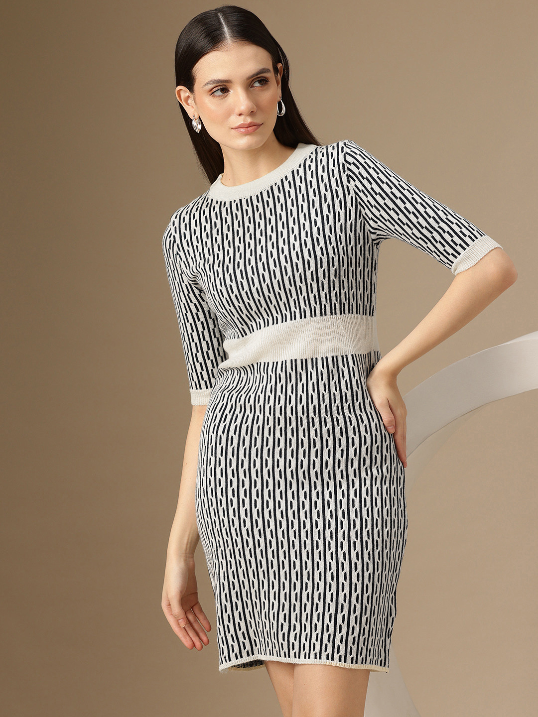 Chemistry Abstract Print Acryllic Dress