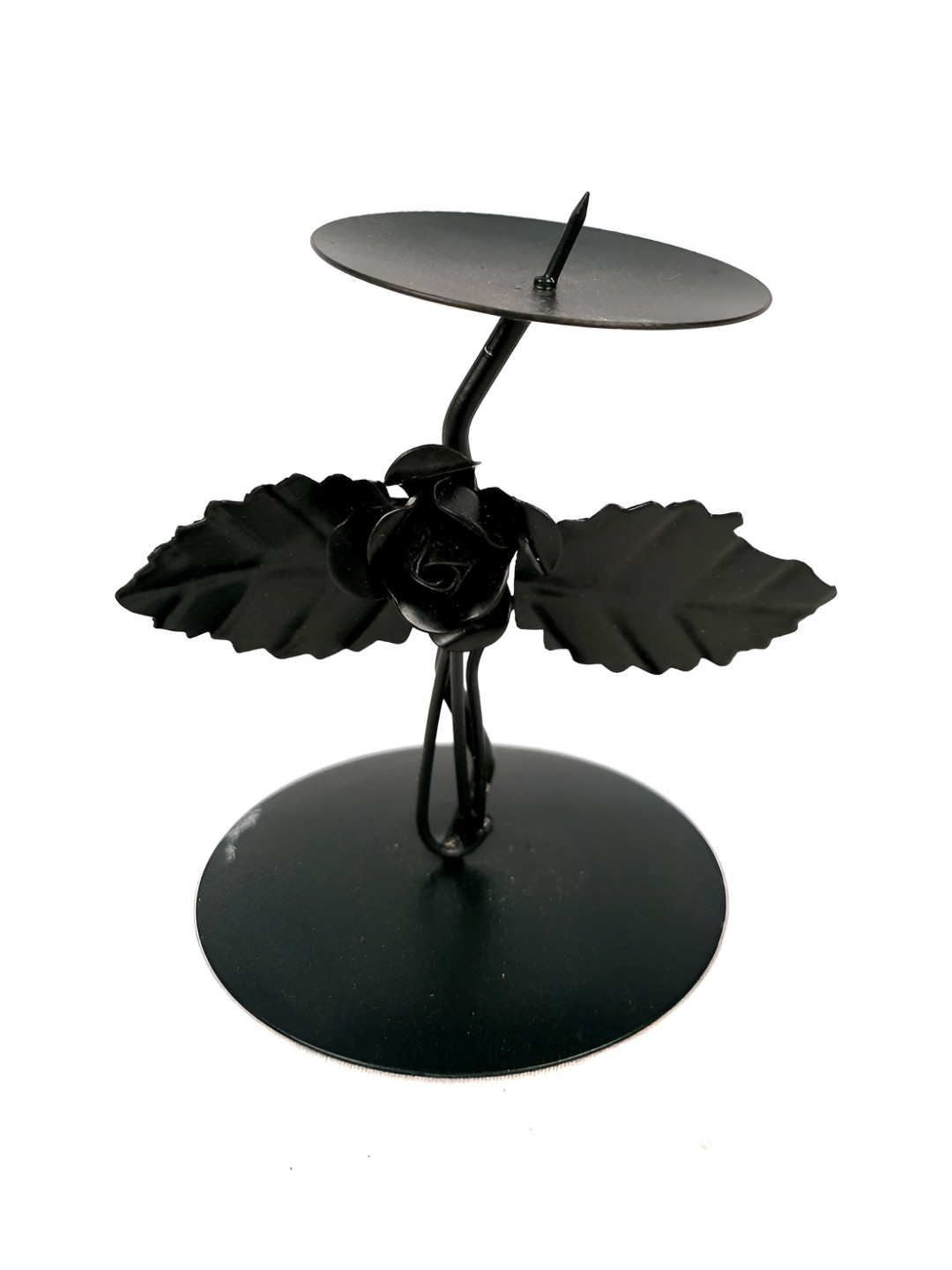 apka mart Black  Metal Tea Light Candle Holder