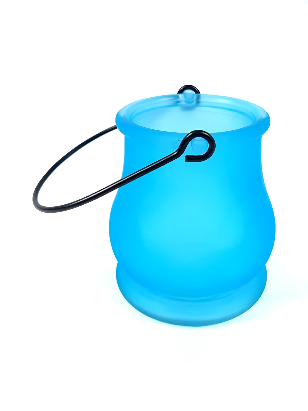 apka mart Blue Glass TeaLight Candle Holder