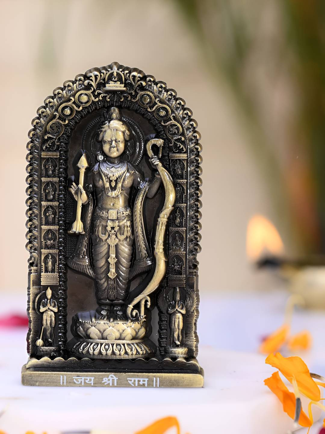 CRAFTAM Metallic-Toned Religious Idol Showpiece