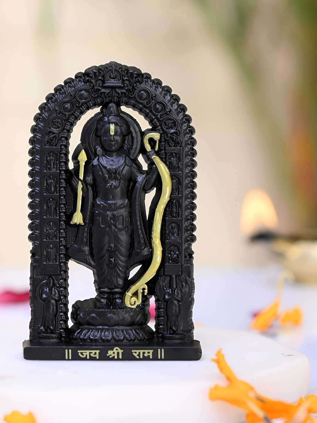 CRAFTAM Black Religious Idol Showpiece