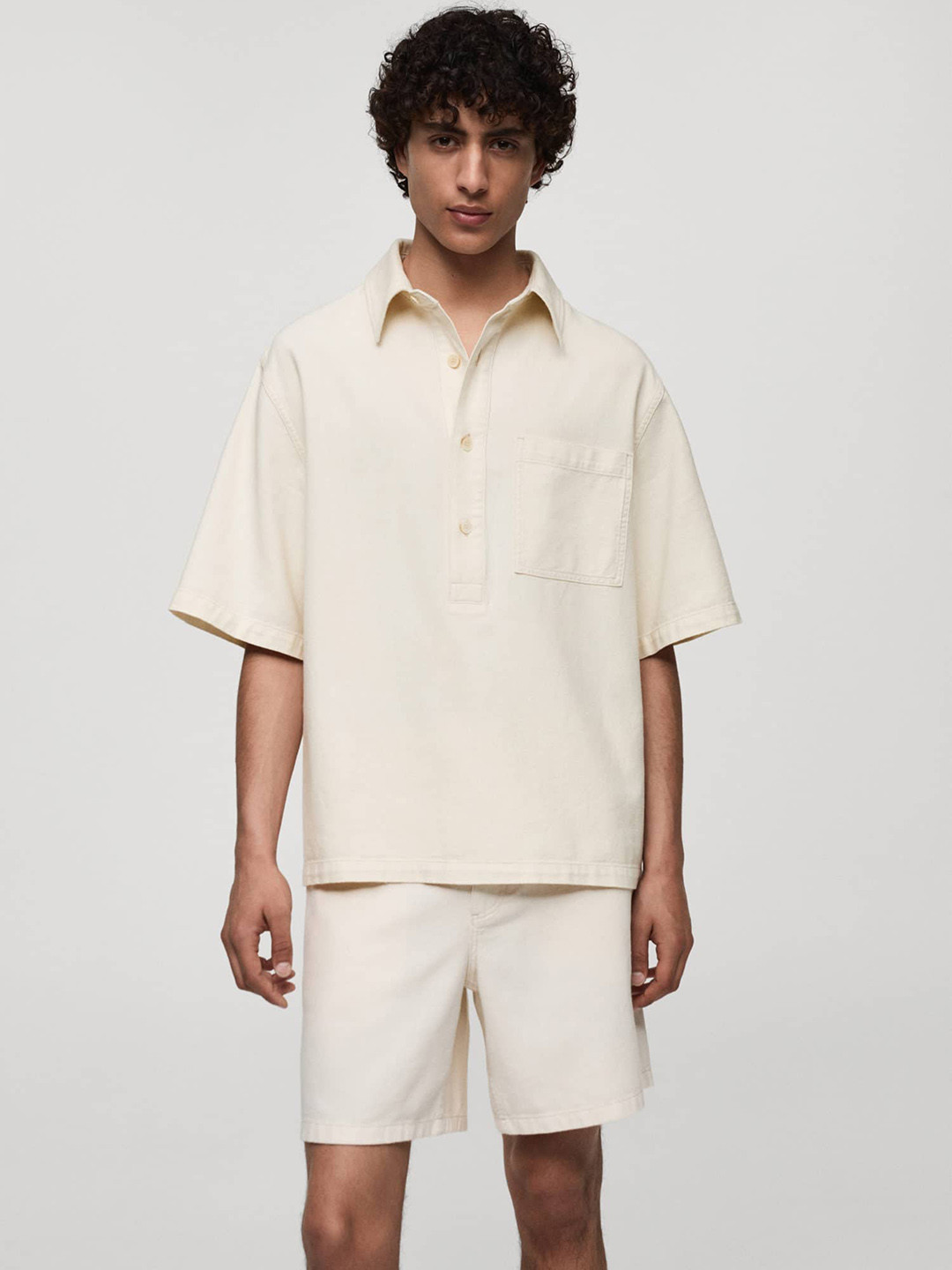 MANGO MAN Relaxed Fit Pure Cotton Polo Shirt
