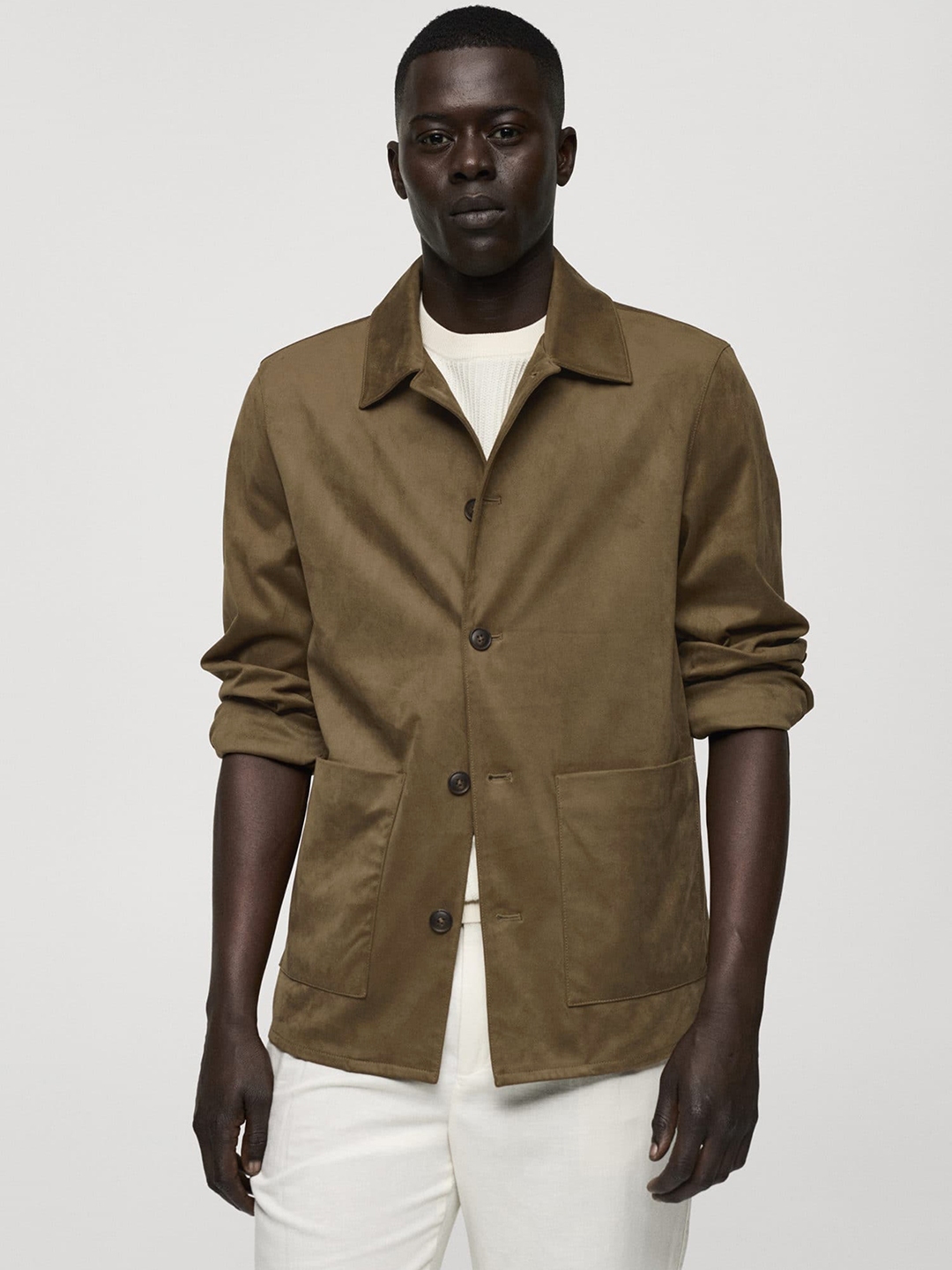 Buy MANGO MAN Suede Effect Tailored Jacket Jackets for Men 30037933 Myntra