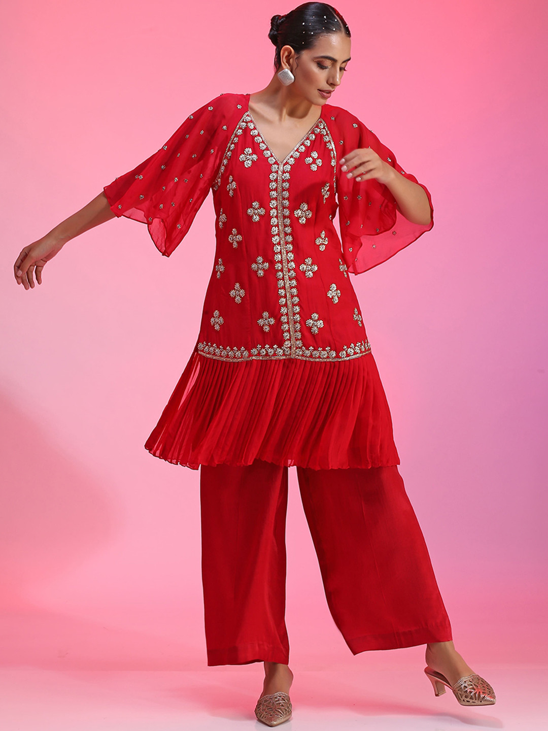 KUDI PATAKA Sequin Embellished Tunic & Trouser Co-Ords