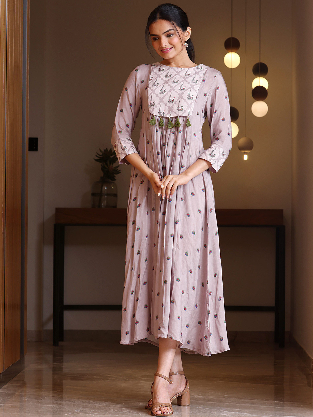 SUKRUTI DESIGN Women Maxi Midi Length Dress