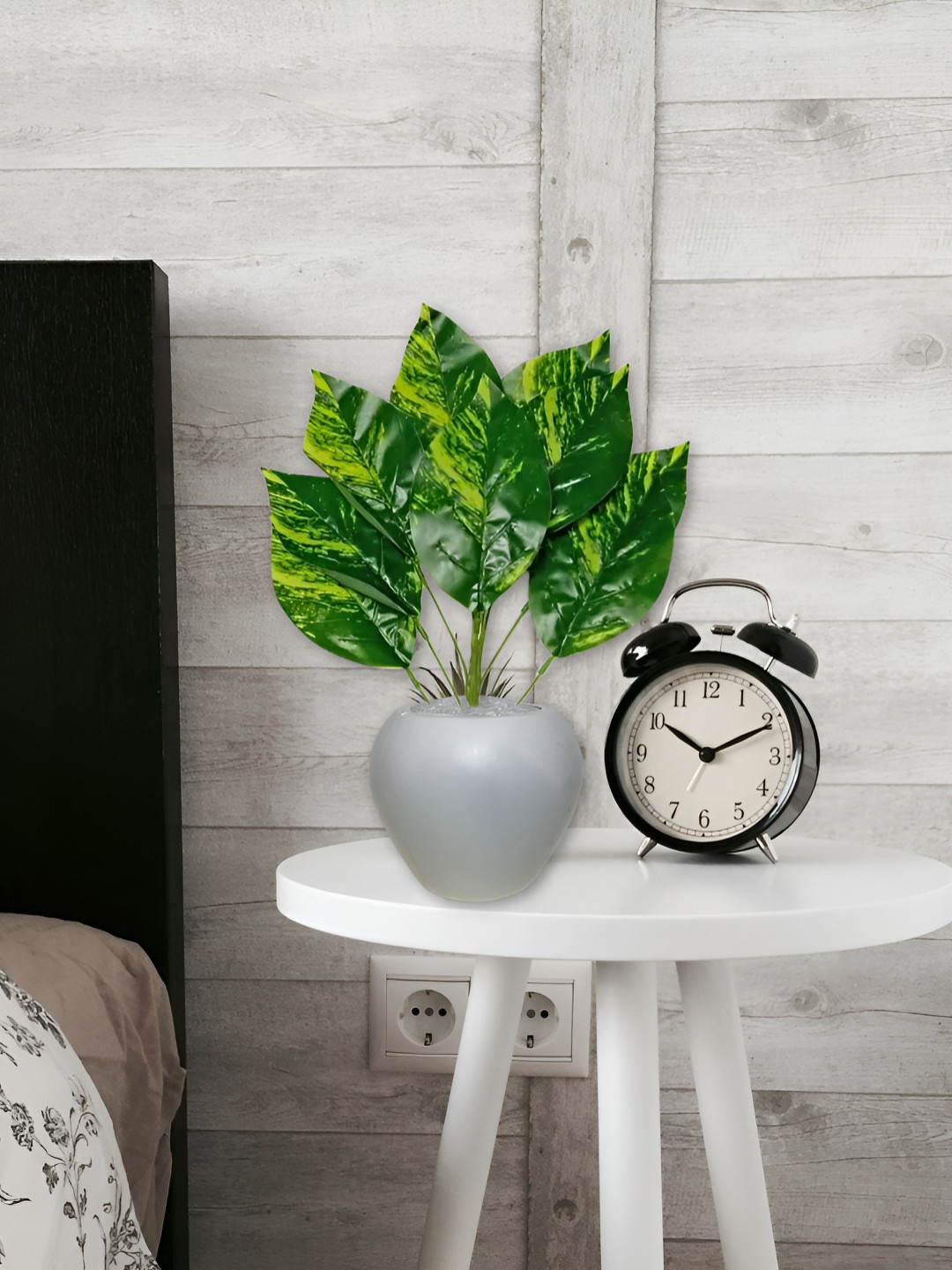 ARTSY Green & Yellow Maple Artificial Plant With Pot