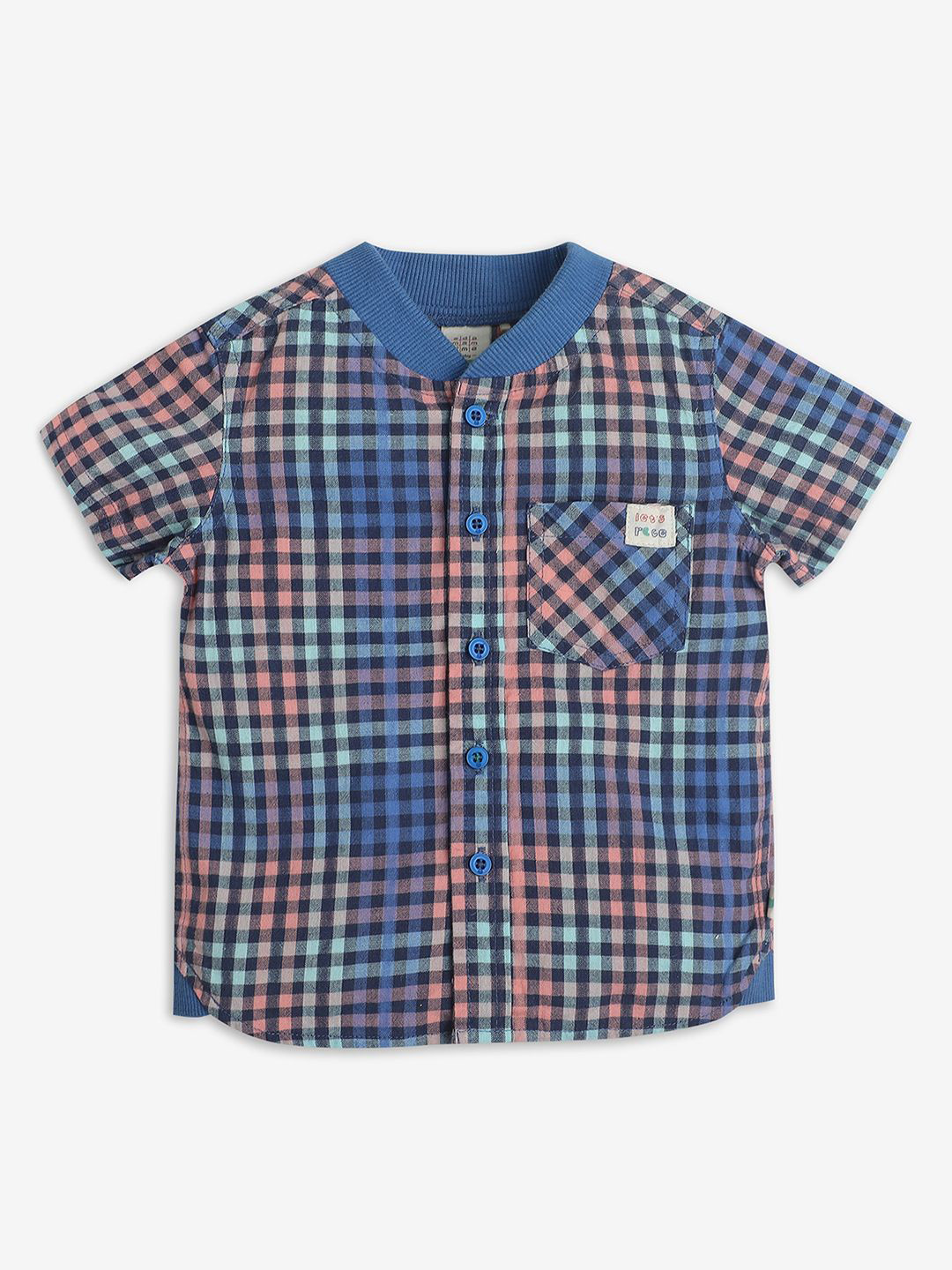 Ed-a-Mamma Baby Boys Premium Opaque Checked Casual Shirt