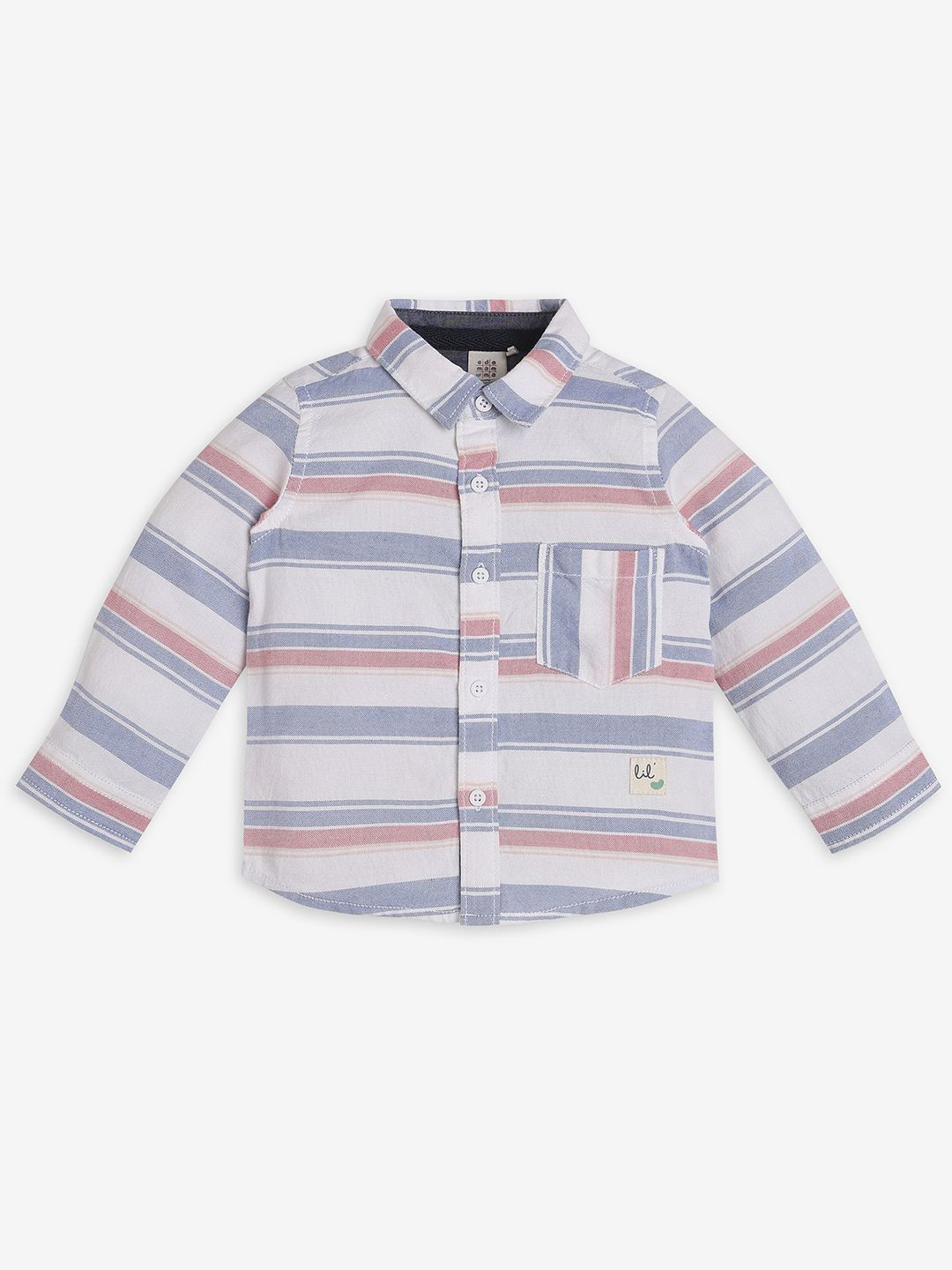 Ed-a-Mamma Baby Boys Premium Horizontal Stripes Opaque Striped Casual Shirt