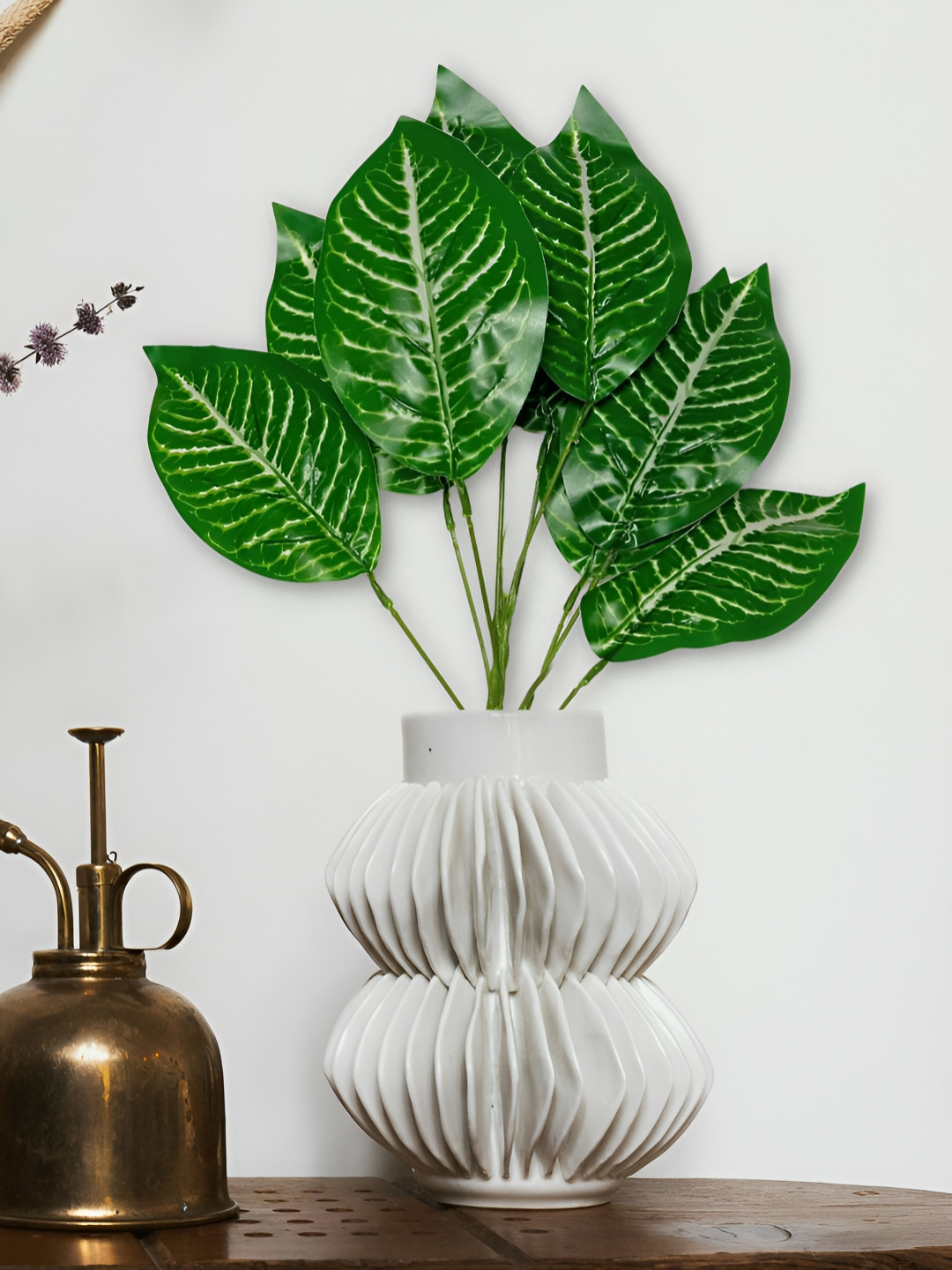 ARTSY Green & White Maple Artificial Plant